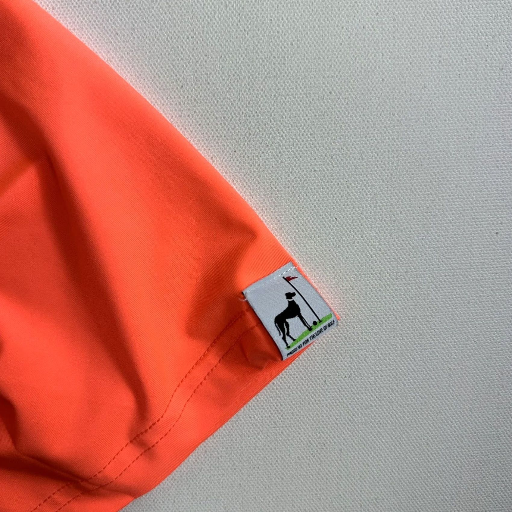 Vintage Proud 90 Mens Polo Shirt Short Sleeve Golf Neon Orange Stretch Solid S Adult Mens Size US S / EU 44-46 / 1 - 5 Thumbnail