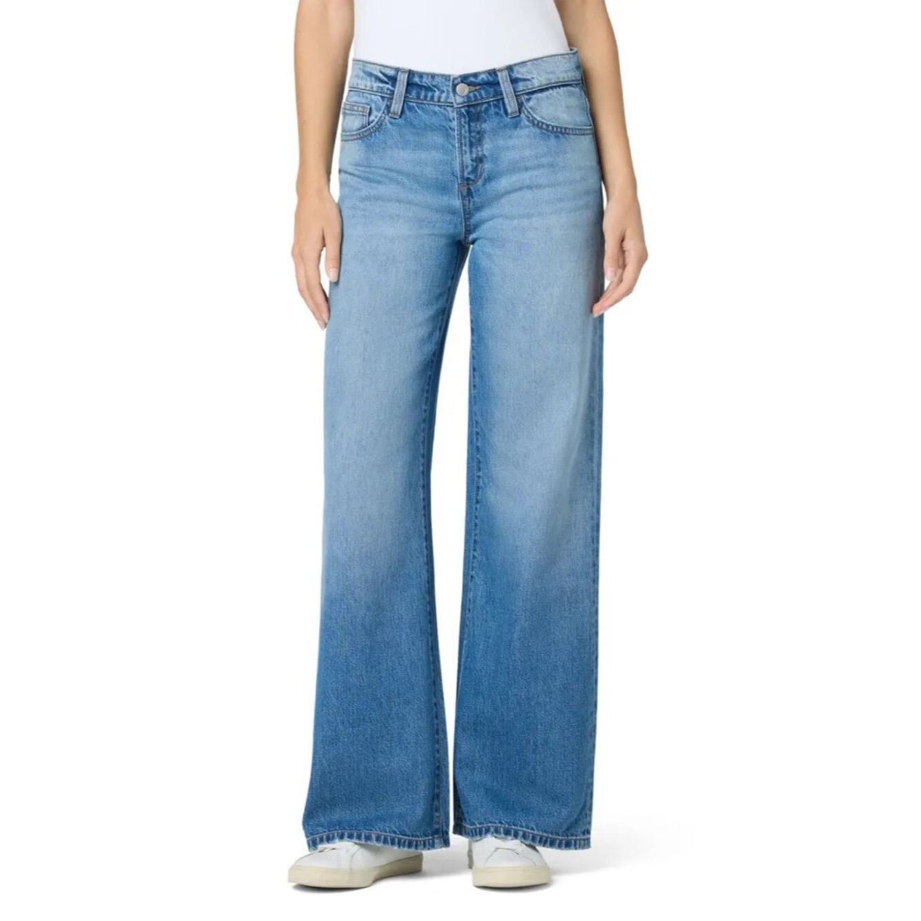 Joe's Joe's Low Rise Wide Leg Jeans In Altai Size 27 Size 27" / US 4 / IT 40 - 1 Thumbnail