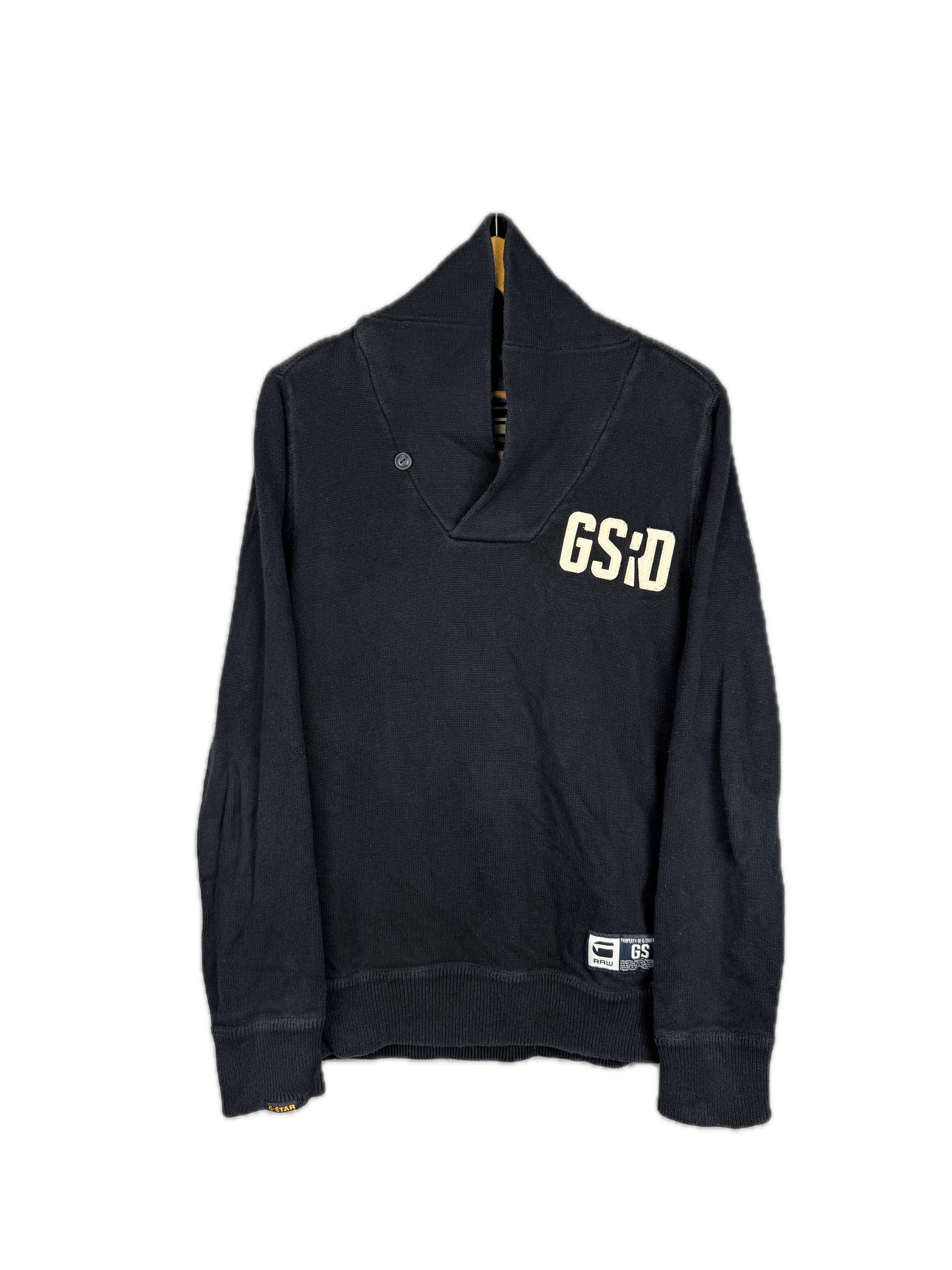 G-Star G-Star Raw Headon Shawl Collar Knit Sweater Jumper Size US L / EU 52-54 / 3 - 1 Thumbnail