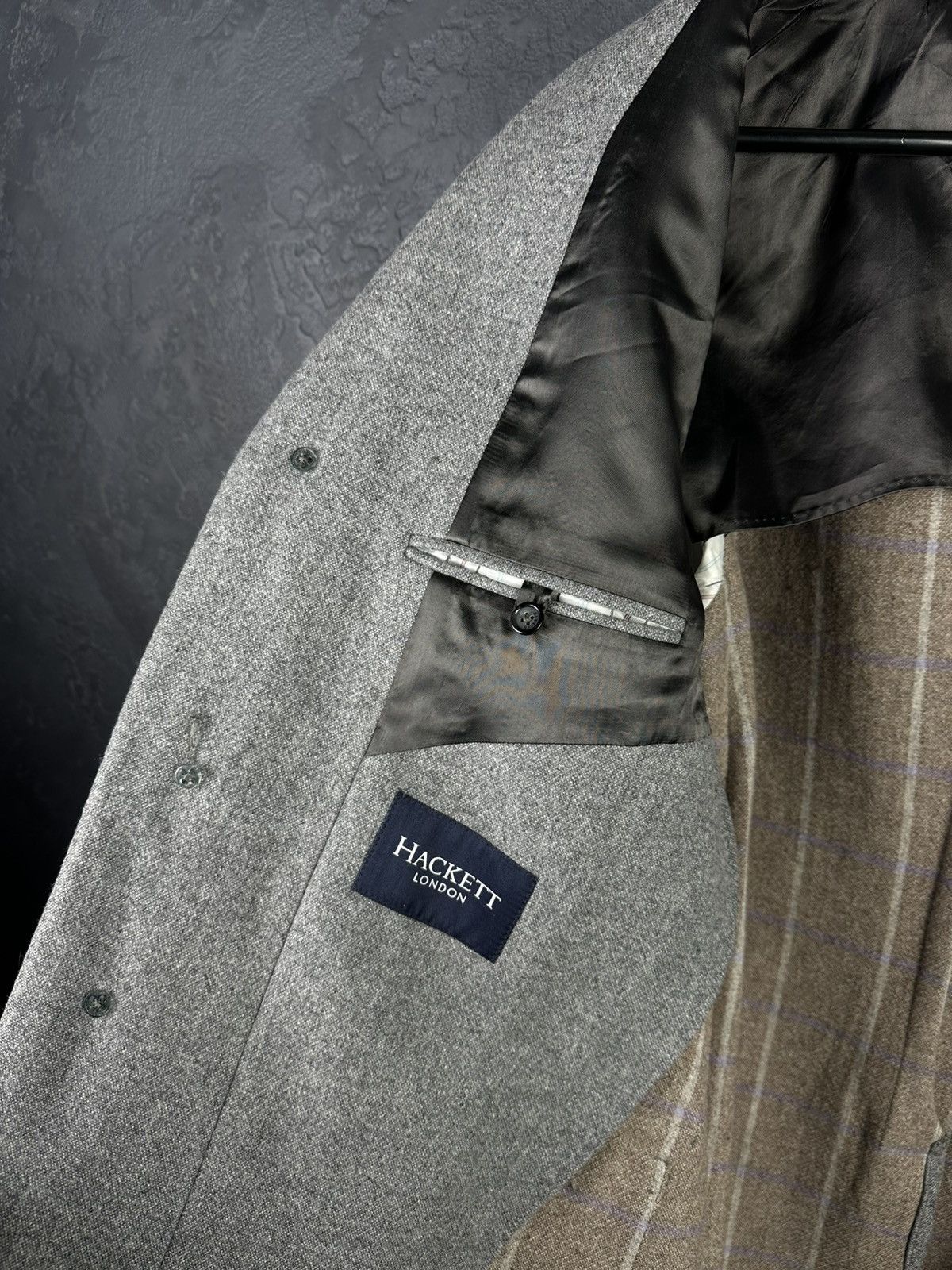 Hackett Men’s Hackett London Gray Wool Coat Size 54 Size US L / EU 52-54 / 3 - 15 Thumbnail