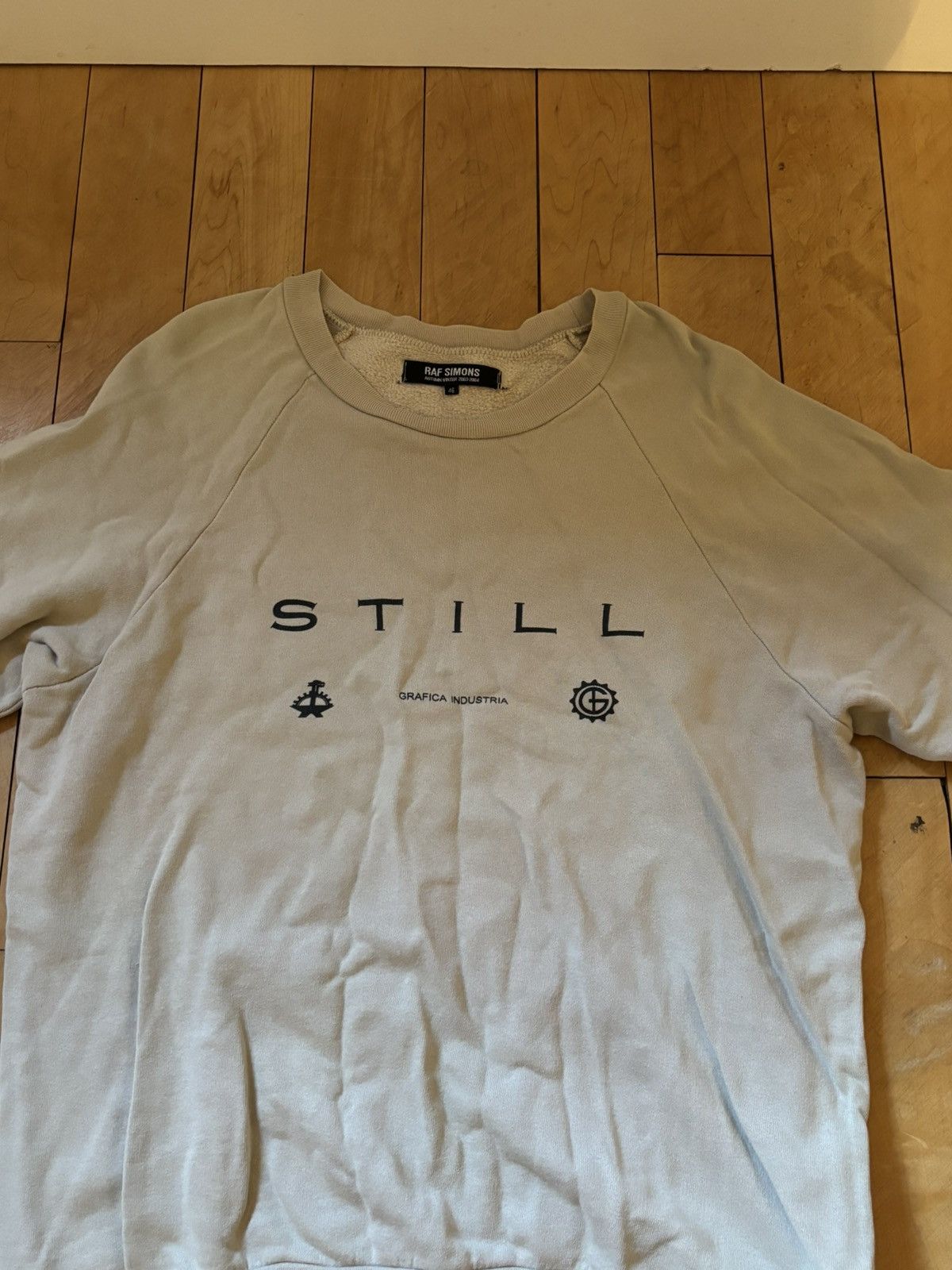 Raf Simons Raf Simons AW 2003-2004 Grafica Industria Beige Long Sleeve Size US S / EU 44-46 / 1 - 2 Thumbnail