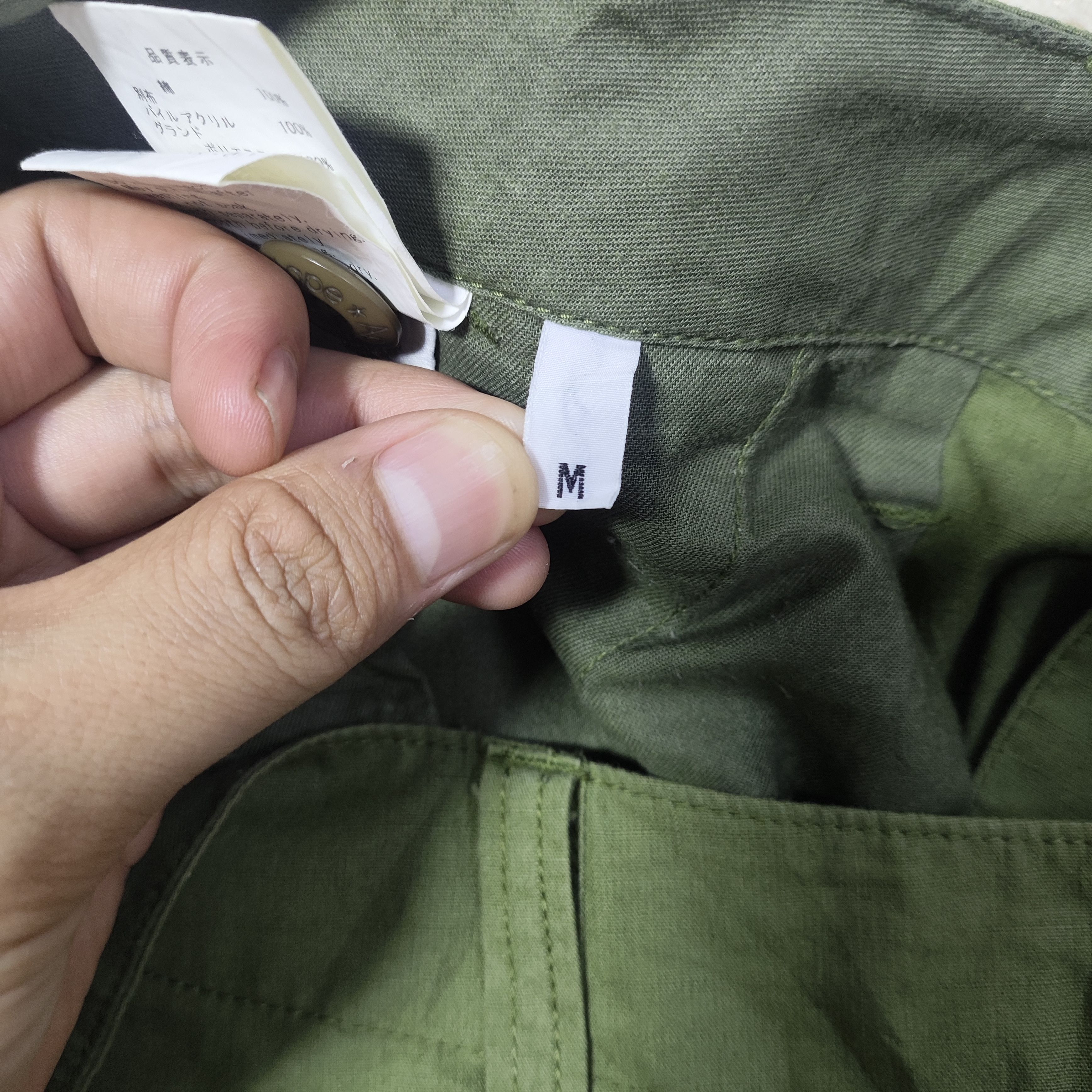 Bape Bape Fur Back Pocket Cargo Shorts Size US 32 / EU 48 - 10 Thumbnail