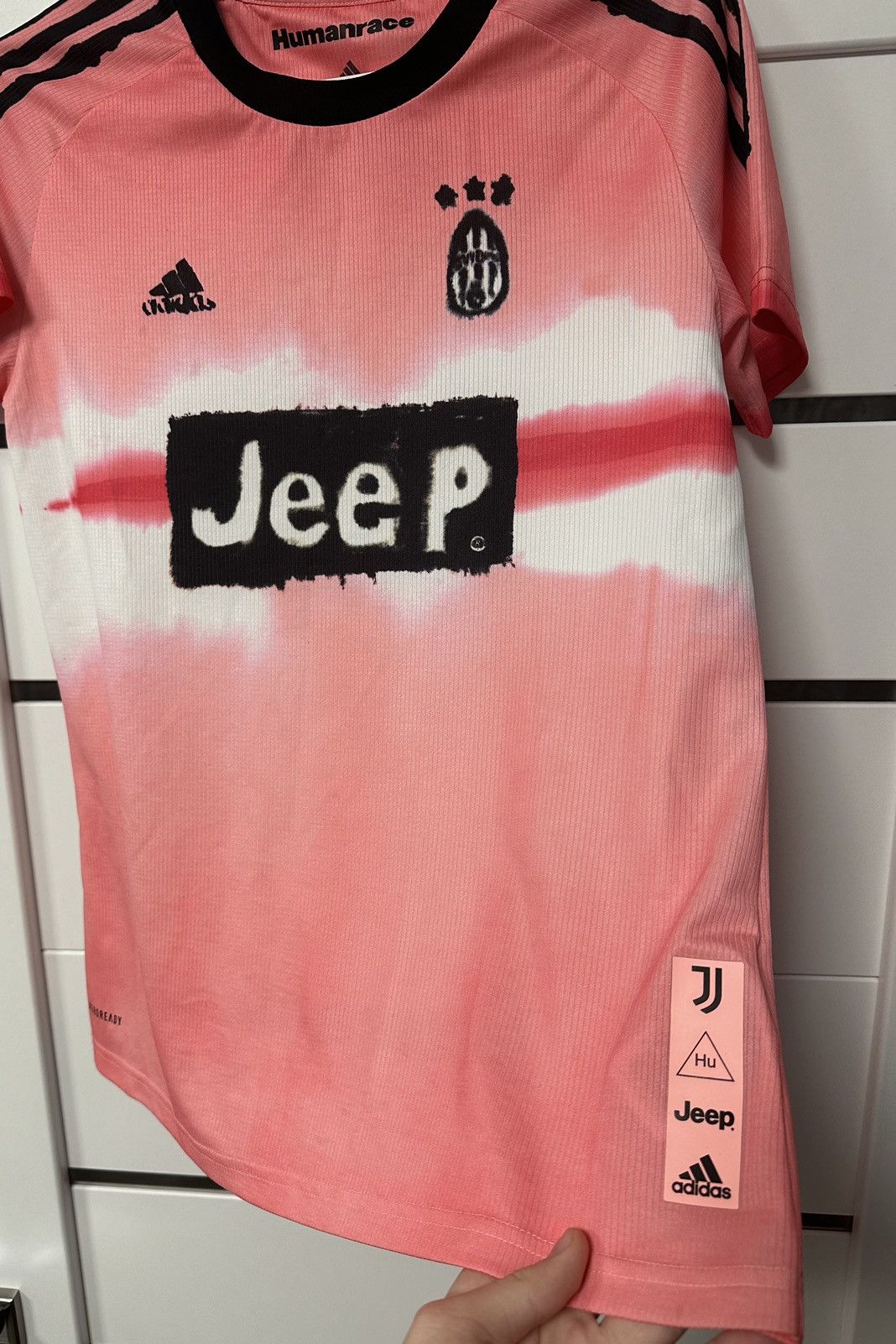 Adidas × Humanrace Adidas Juventus Human Race jersey pink (sizeS) Size US S / EU 44-46 / 1 - 5 Thumbnail