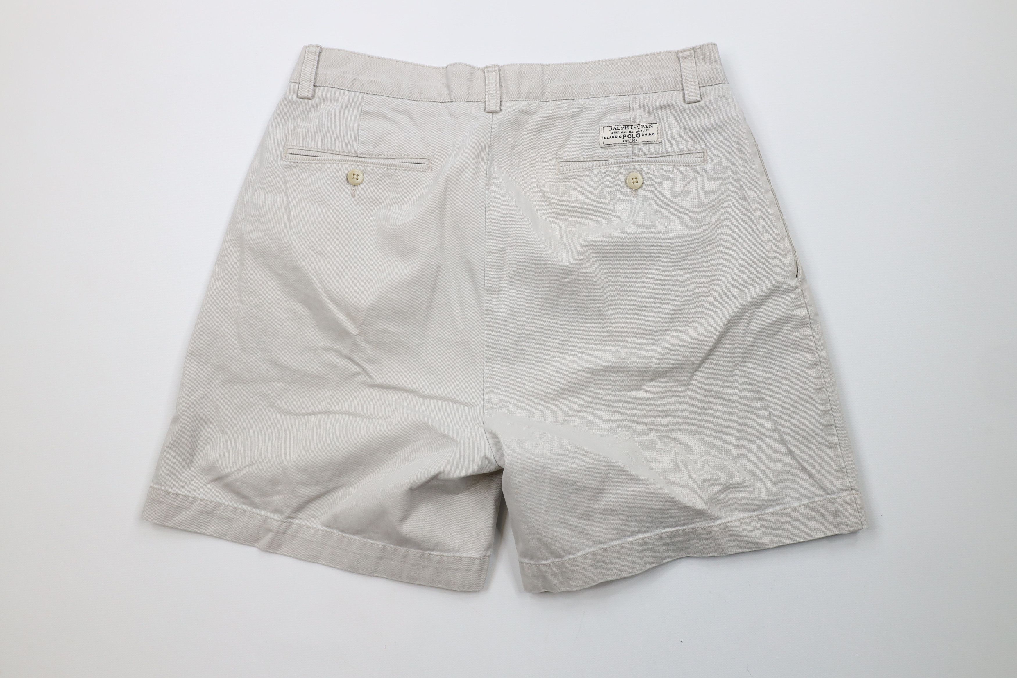 Ralph Lauren × Vintage Vintage 90s Ralph Lauren Above Knee Chino Shorts Cotton Size US 32 / EU 48 - 8 Thumbnail