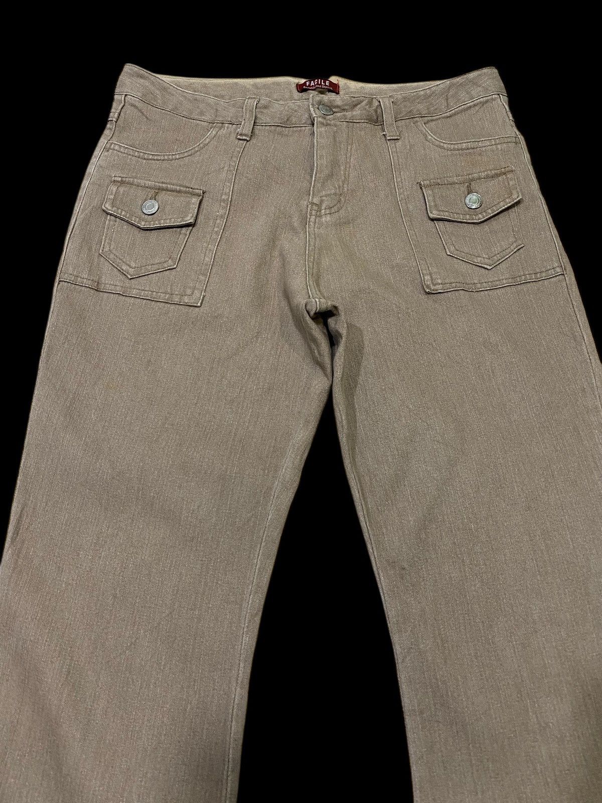 Japanese Brand Japanese brand X Facile flare trousers pants Size US 32 / EU 48 - 4 Thumbnail