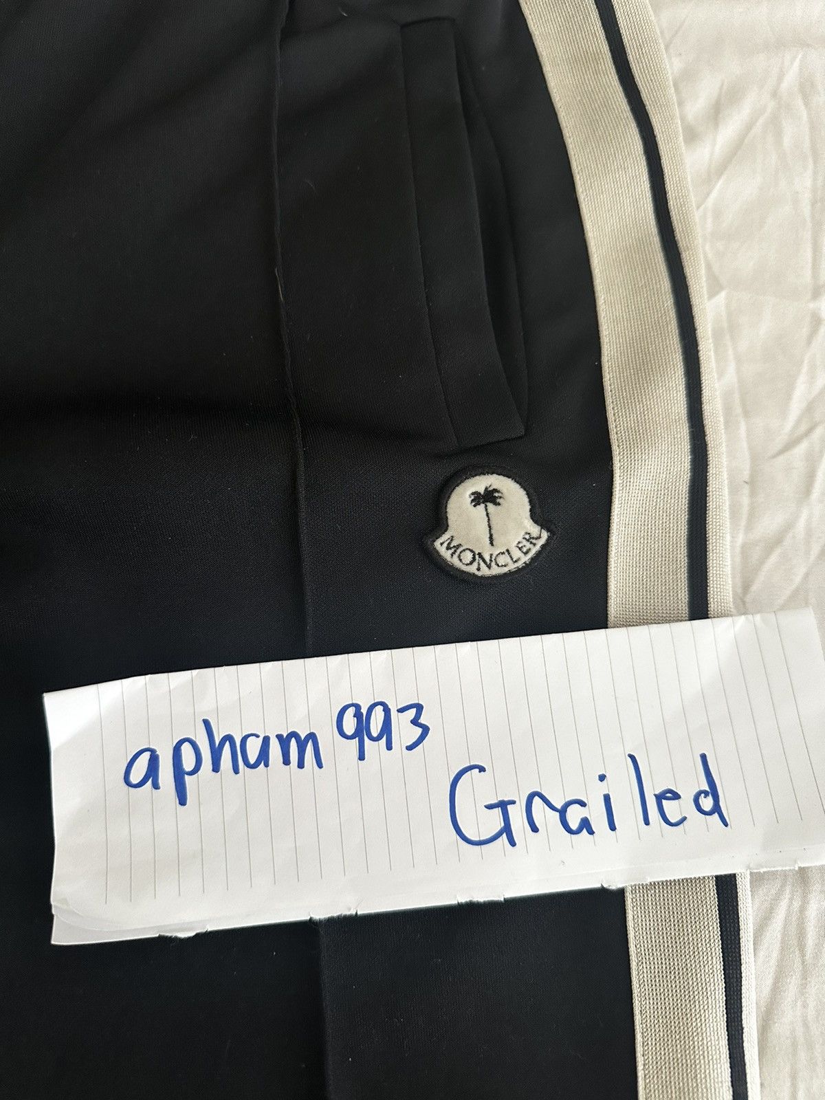 Moncler × Palm Angels Moncler x Palm Angels sweatpants 1st Collabs sz. S Size US 30 / EU 46 - 15 Thumbnail