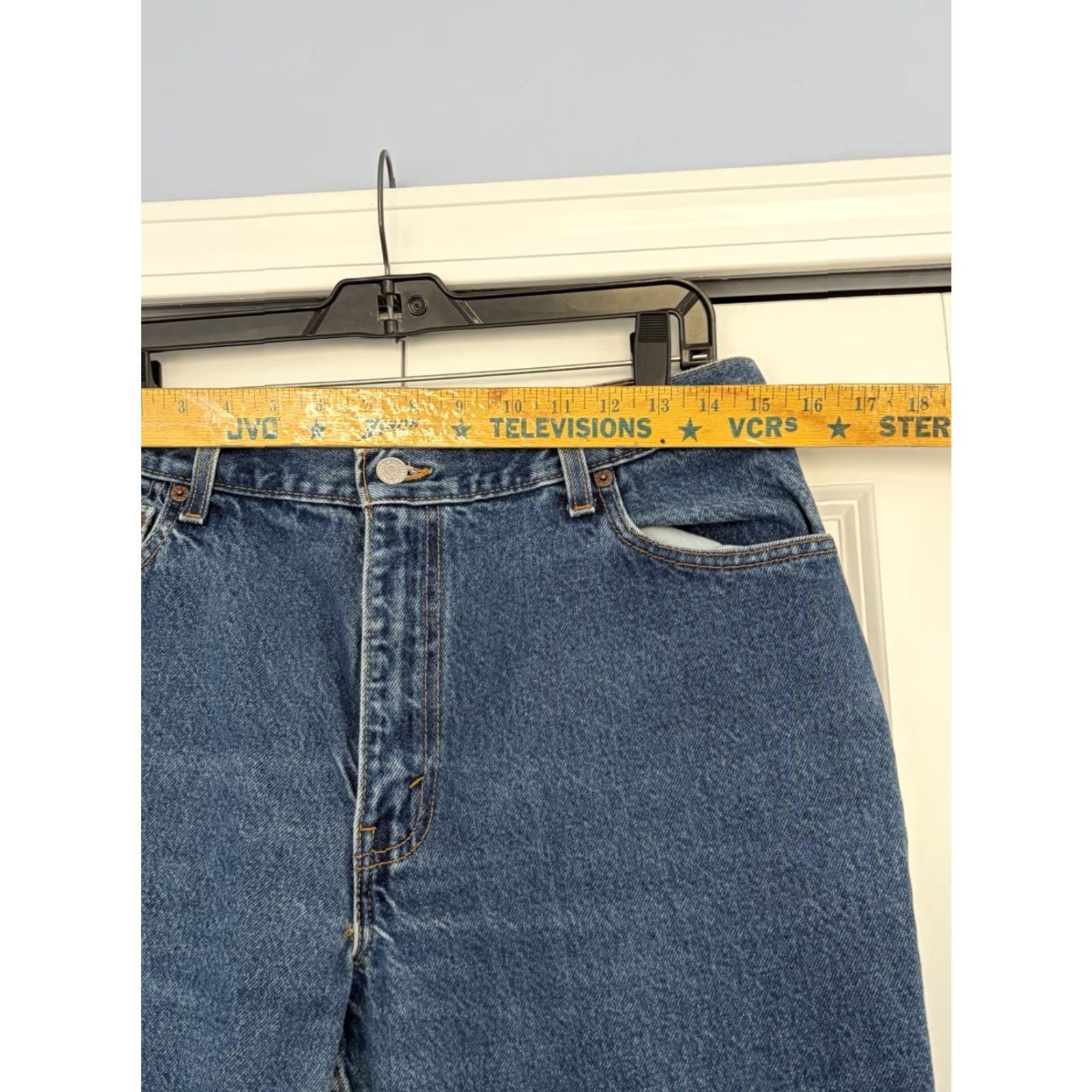 Levi's VINTAGE Levi's 550 Jeans Womens High Rise Relaxed Tapered Denim 14 Blue Size 36" / US 14 / IT 50 - 5 Thumbnail