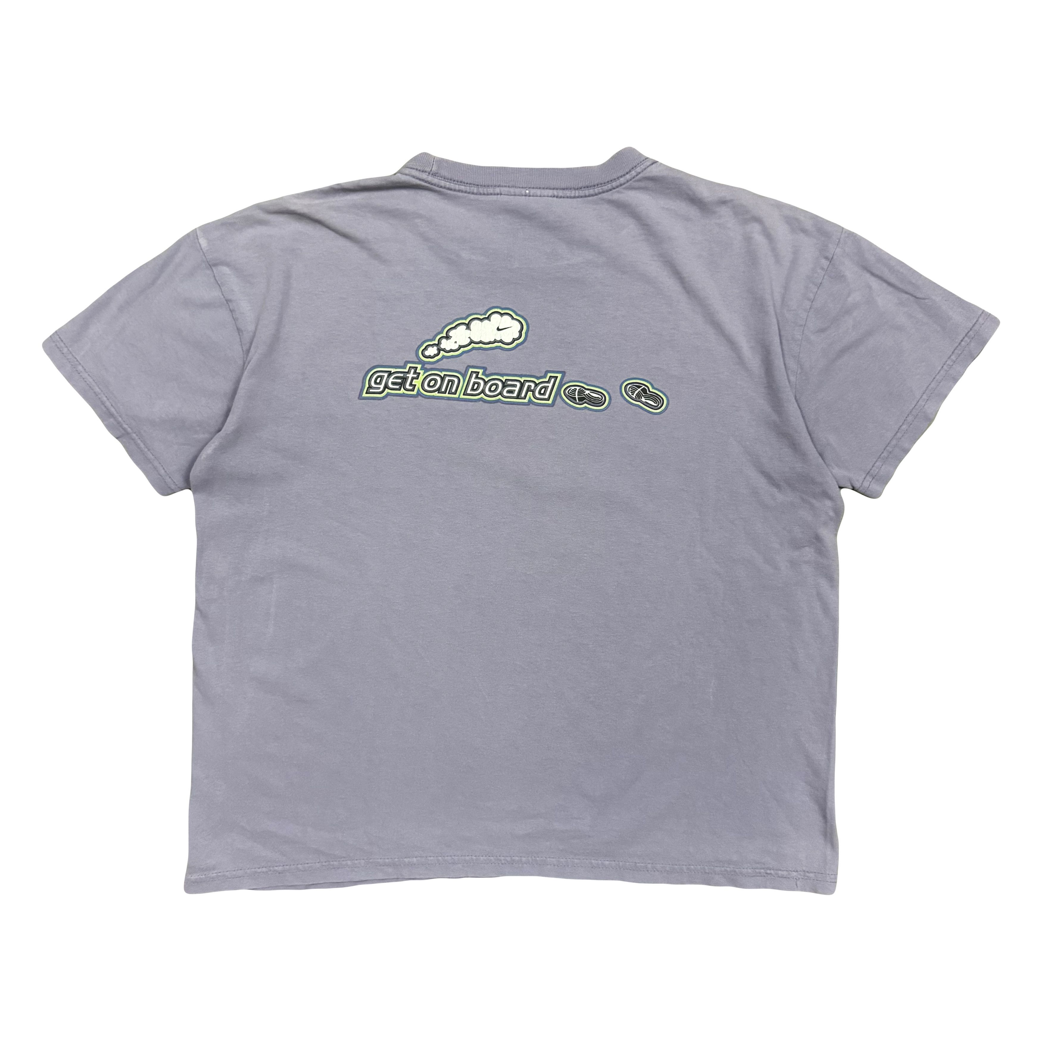 Nike × Vintage VTG 90s Faded Nike Crosstrain Lavender Graphic T Shirt Size US L / EU 52-54 / 3 - 2 Thumbnail