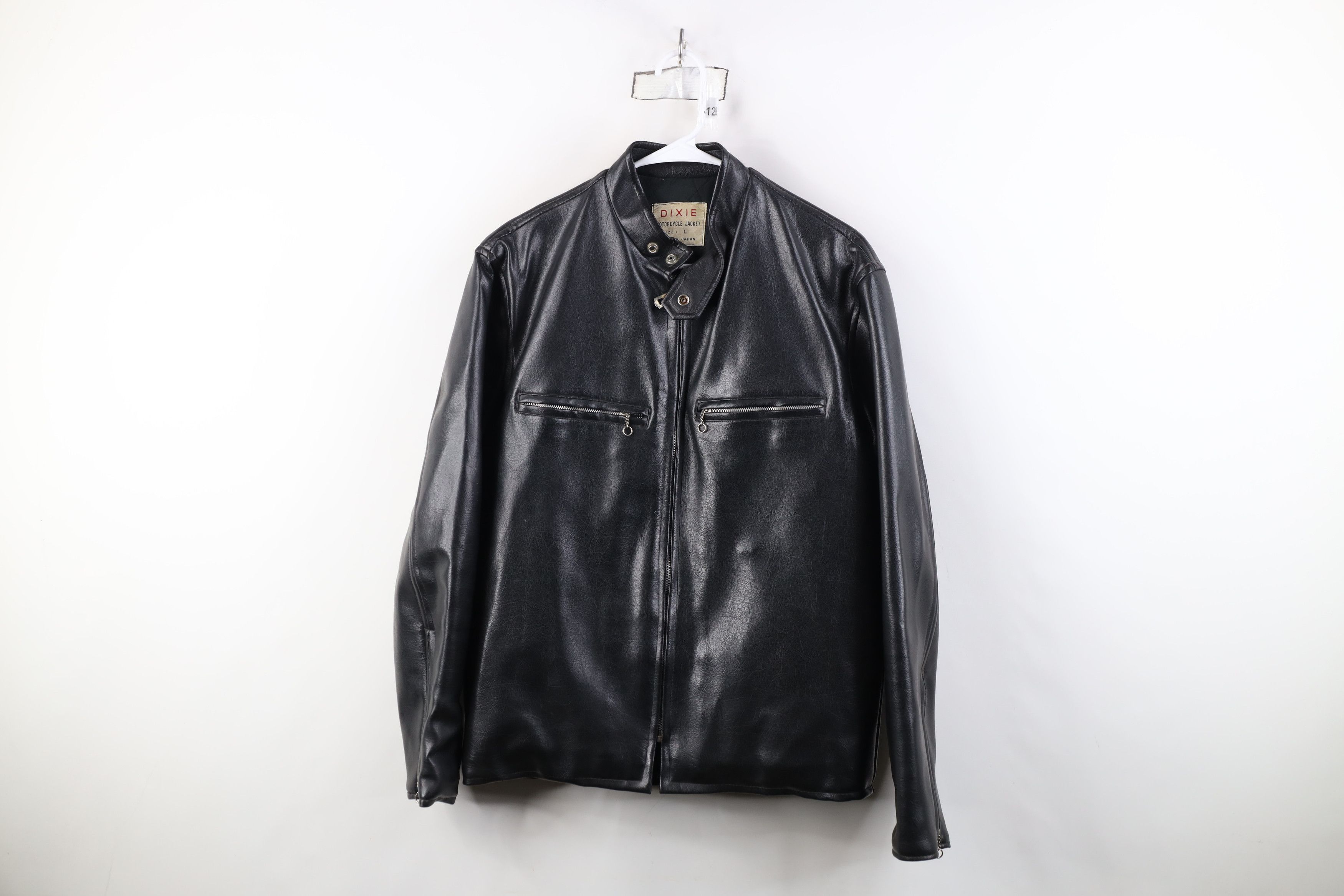 Vintage Vintage 60s 70s Streetwear Leather Cafe Racer Jacket Japan Size US L / EU 52-54 / 3 - 1 Thumbnail