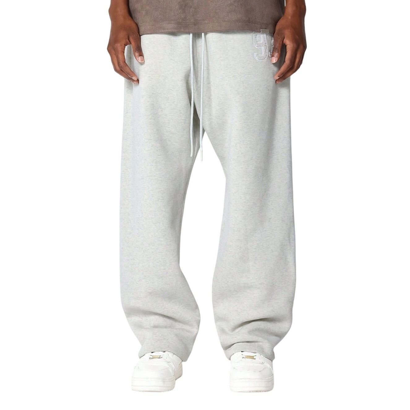 Shein Drop Crotch Jogger With Front Applique in Gray, Size XS Size US 28 / EU 44 - 1 Thumbnail
