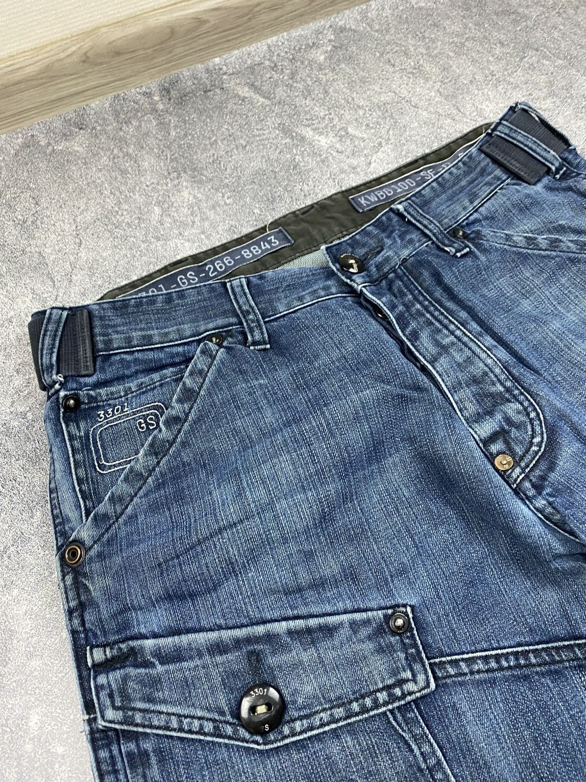 G-Star × Japanese Brand × Vintage Vintage G-Star Raw Japanese Distressed Cargo Pants Y2K Size US 34 / EU 50 - 6 Thumbnail