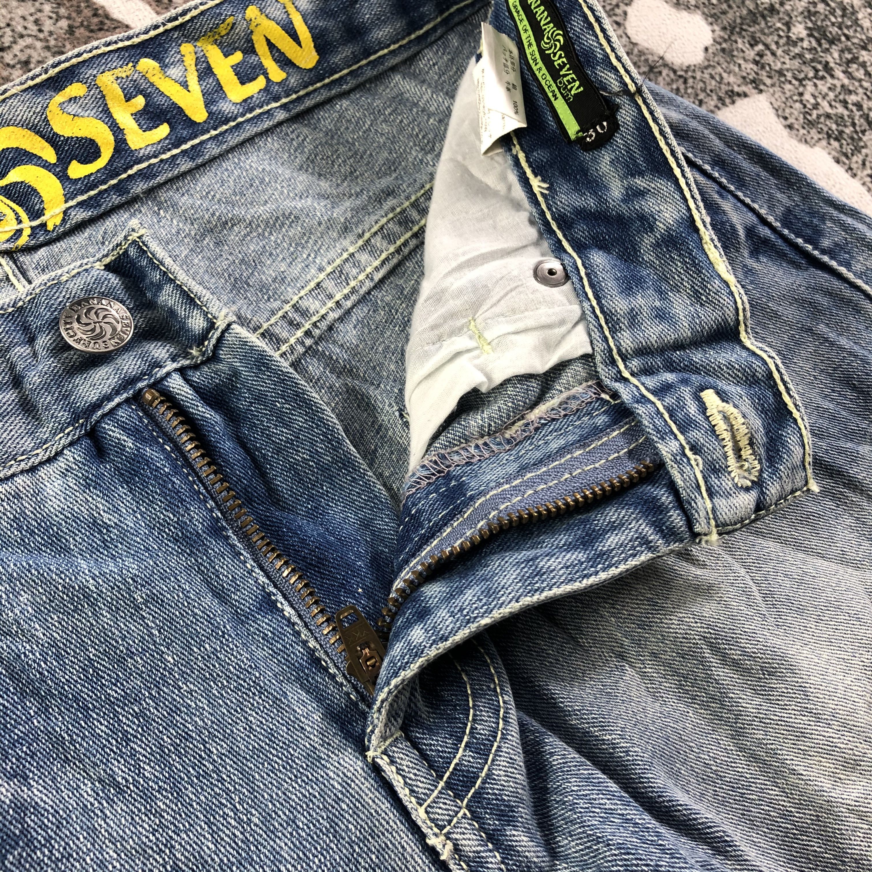 Japanese Brand Banana Seven Jeans Surfwear Patchwork Denim KJ1878 Size US 29 - 8 Thumbnail