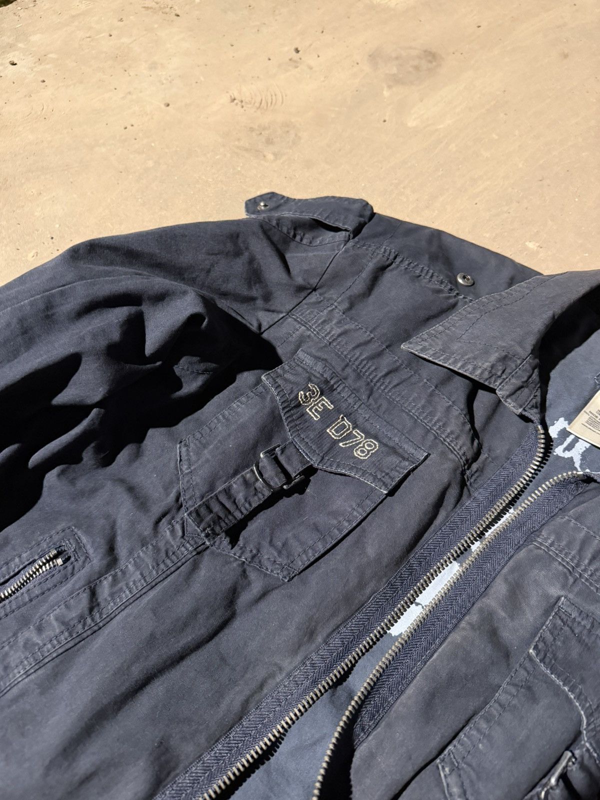 Diesel Diesel Military Utility Jacket Navy Y2K Archive Multi Pocket Size US XL / EU 56 / 4 - 7 Thumbnail