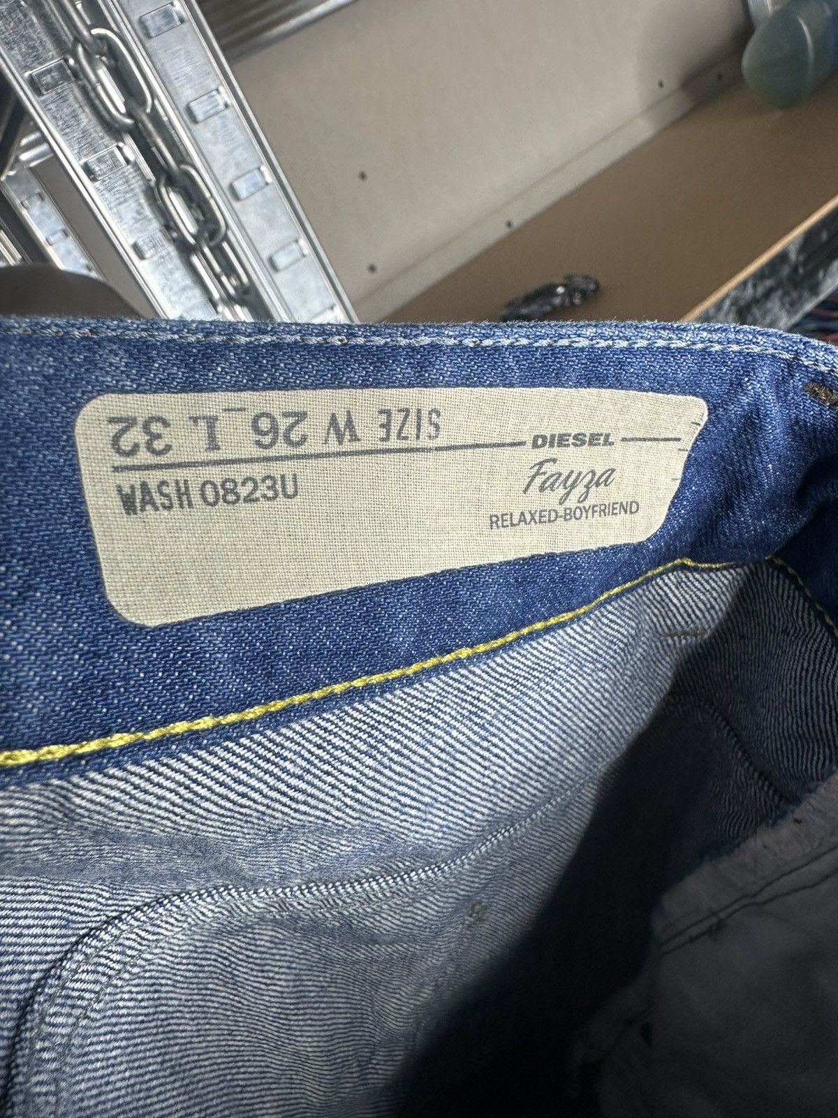 Diesel DIESEL FAYZA 26 x 32 Women’s s Denim Jeans Pants Tapered Leg Size 26" / US 2 / IT 38 - 4 Thumbnail