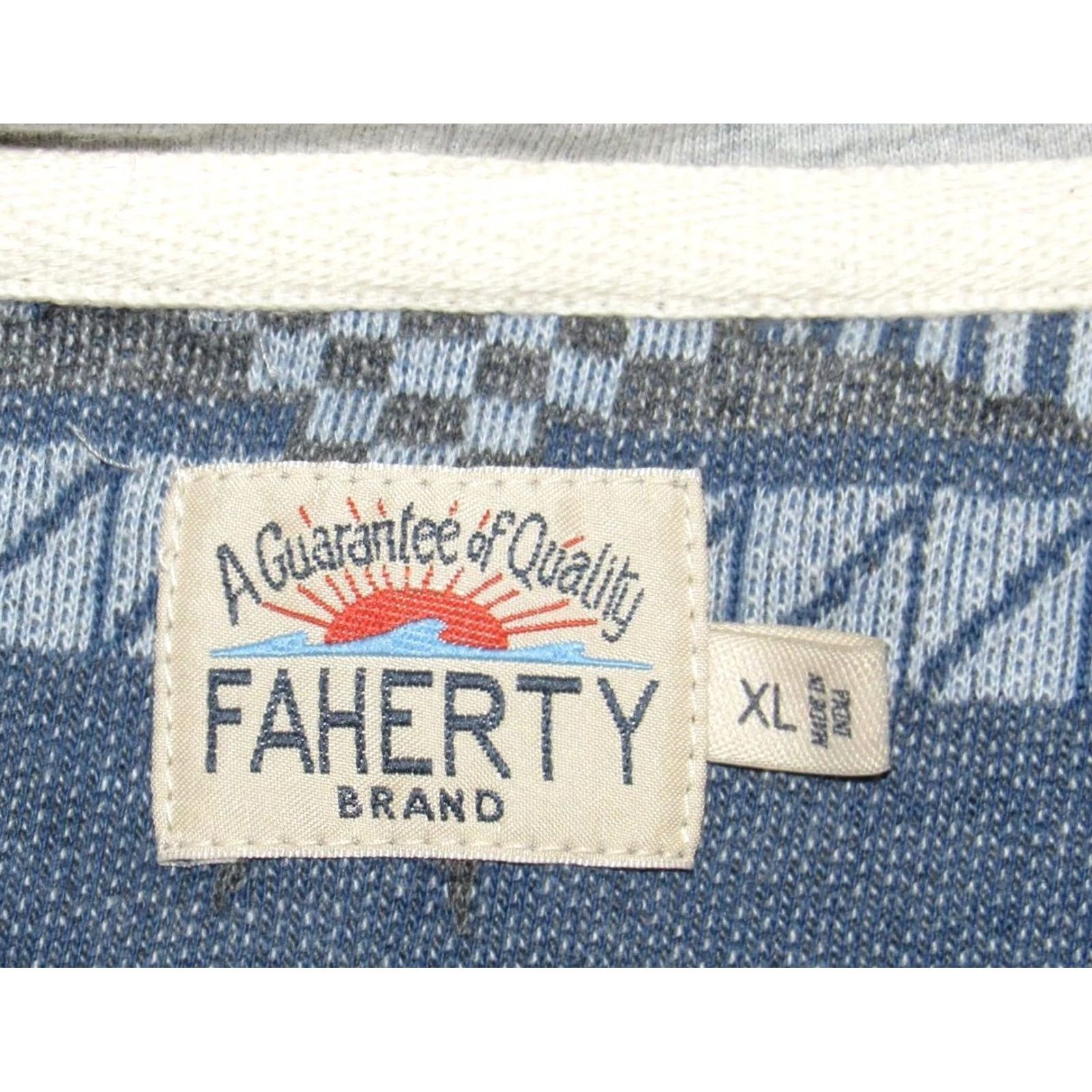 Faherty FAHERTY Southwestern Pacific Poncho Hoodie Sweatshirt XL Men Multicolor Pullover Sweater Size US XL / EU 56 / 4 - 4 Thumbnail
