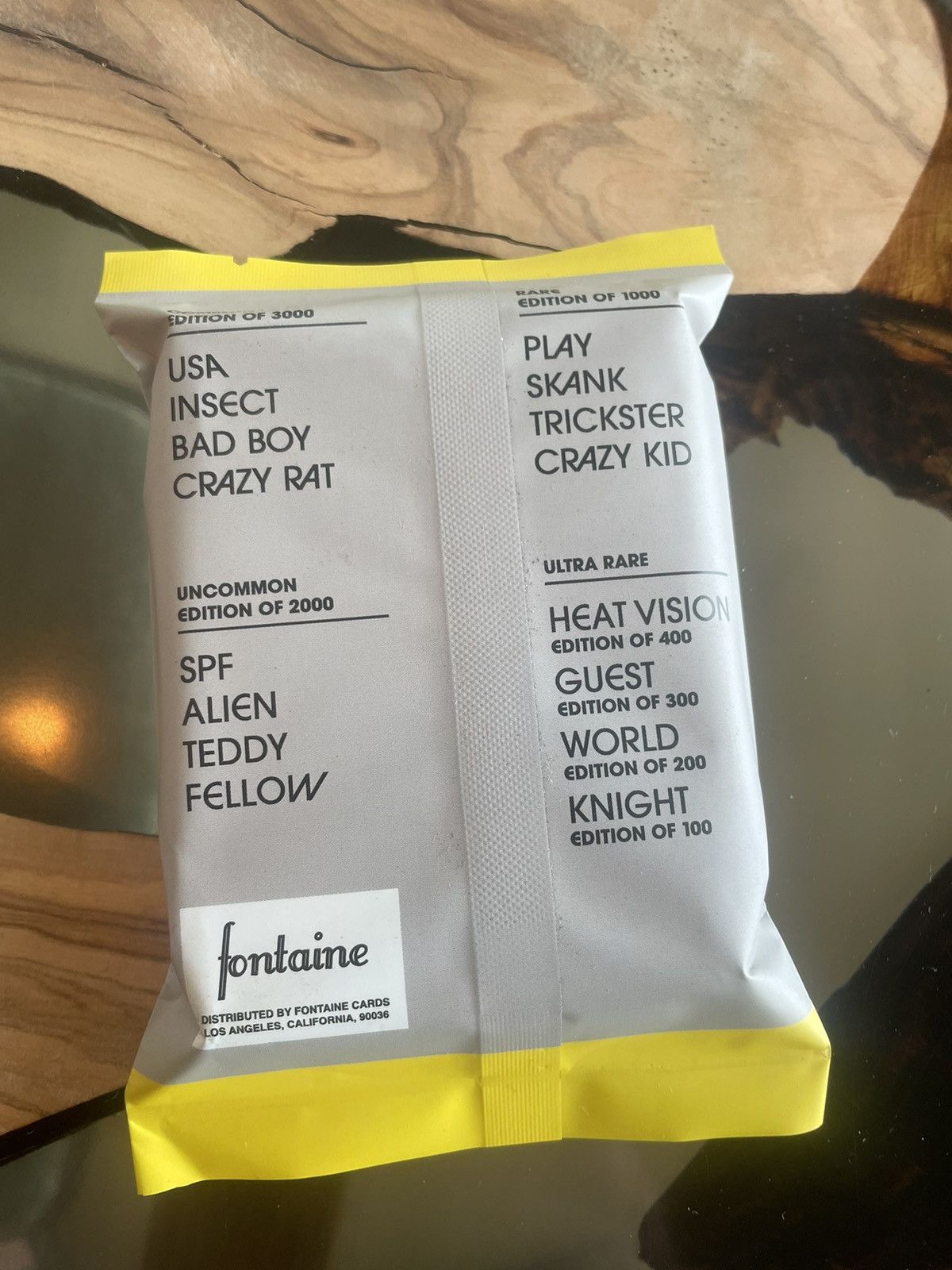 Bicycle FONTAINE 5000S Rare Collectors Mystery Yellow Pack of Cards Size ONE SIZE - 2 Thumbnail