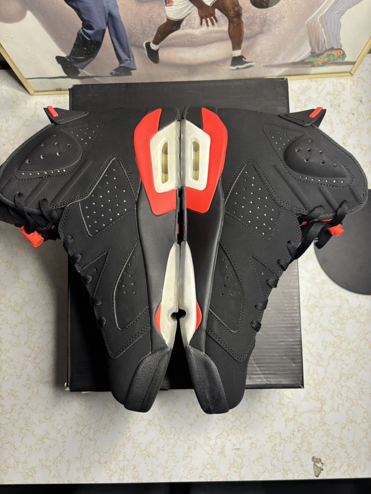 Jordan Brand Air Jordan 6 Retro black infrared Size US 11.5 / EU 44-45 - 3 Thumbnail
