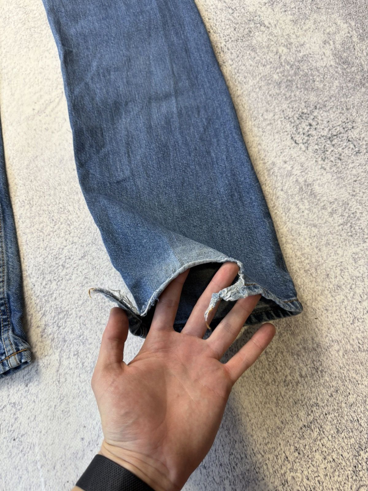 Diesel Men's Vintage Diesel Industry Distressed Faded Jeans Size 32 Size US 32 / EU 48 - 7 Thumbnail