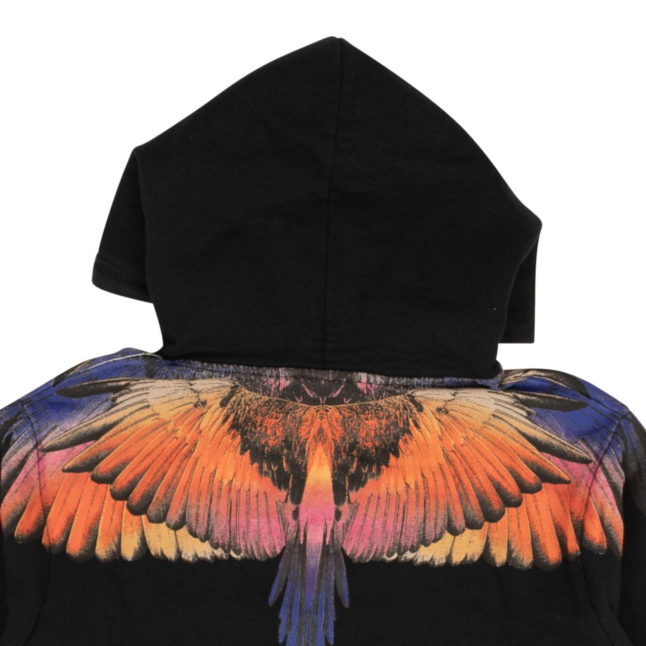 image of Marcelo Burlon Black Pink Wings Cotton Hoodie Size S, Women's