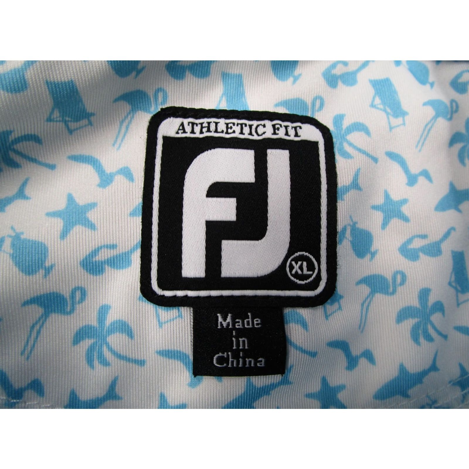 Footjoy FootJoy Polo Shirt Mens XL White Blue Beach Print Golf Old Tom Morris 2023 Size US XL / EU 56 / 4 - 2 Thumbnail