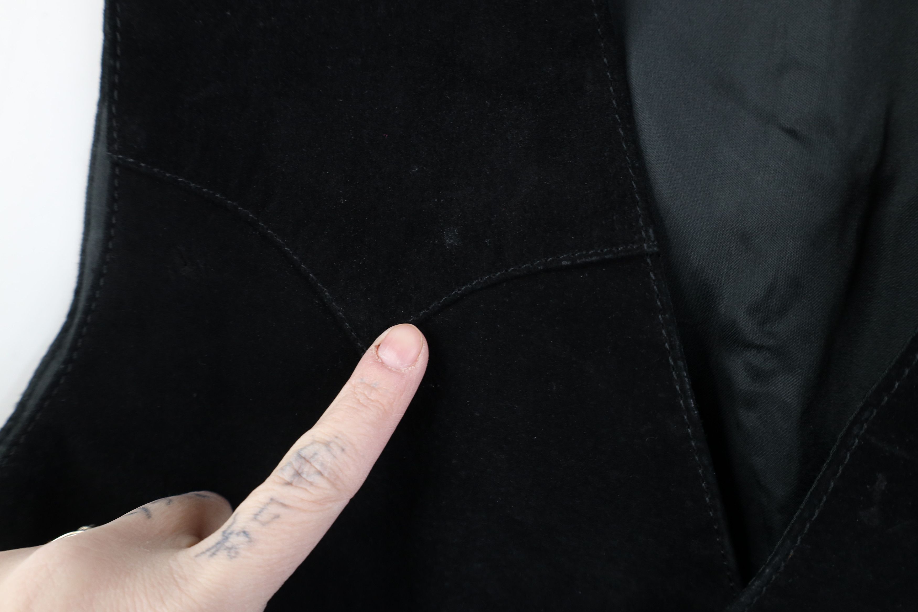 Vintage Vintage 90s Scully Suede Leather Western Vest Jacket Black Size US XXL / EU 58 / 5 - 8 Thumbnail