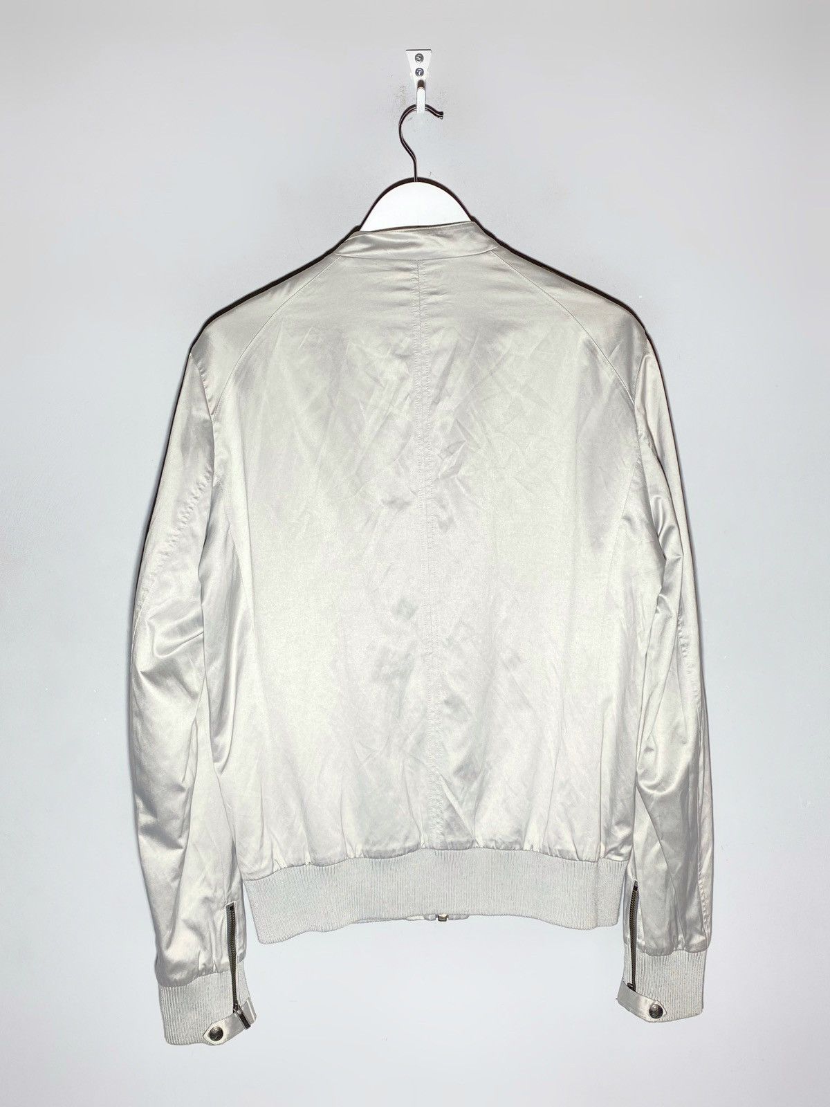 Allsaints All Saints A/W 2007 Silver Channel Bomber Jacket Size US L / EU 52-54 / 3 - 2 Thumbnail