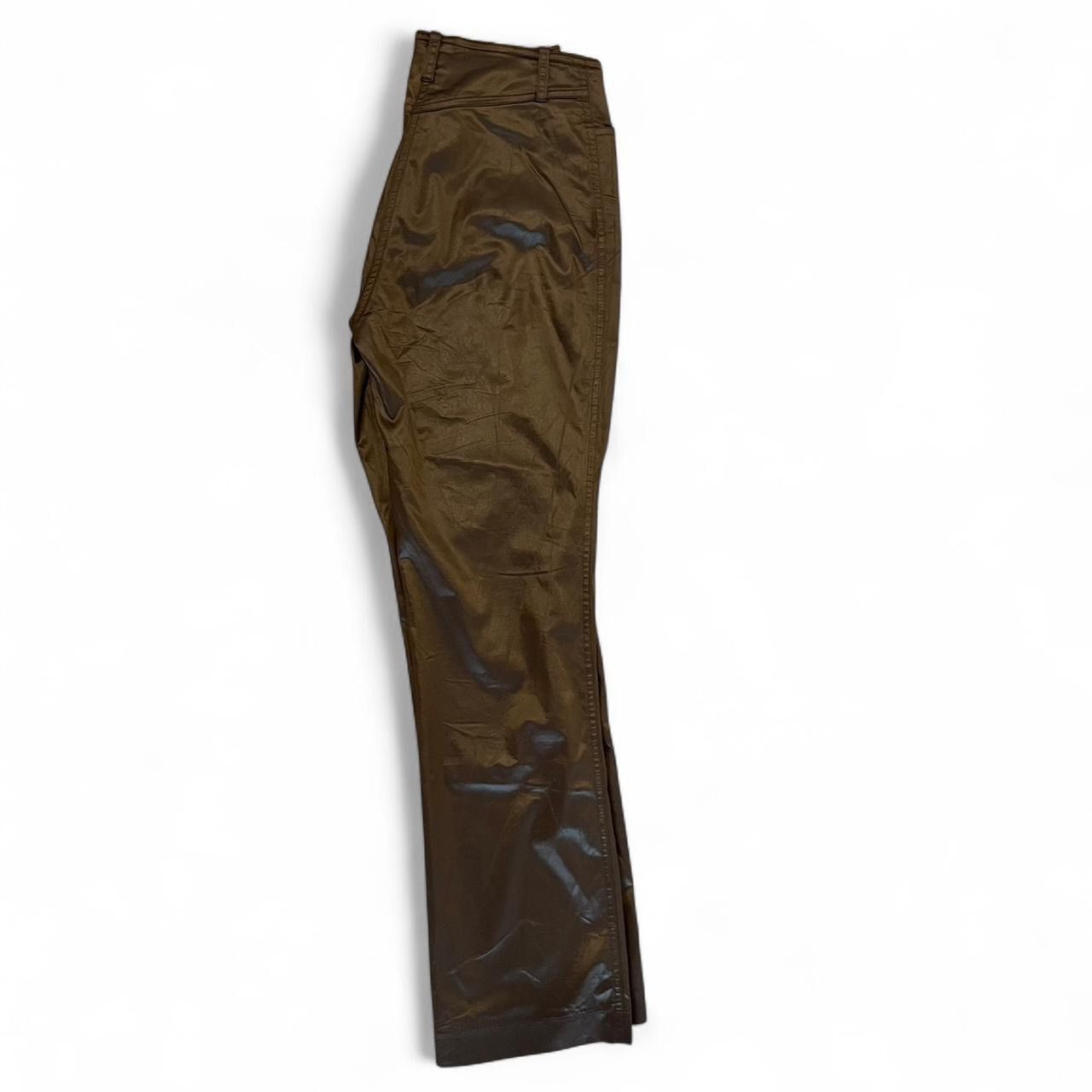 plein sud Vintage Plein Sud Y2K mid-rise brown shiny satin trousers Size 27" / US 4 / IT 40 - 7 Thumbnail