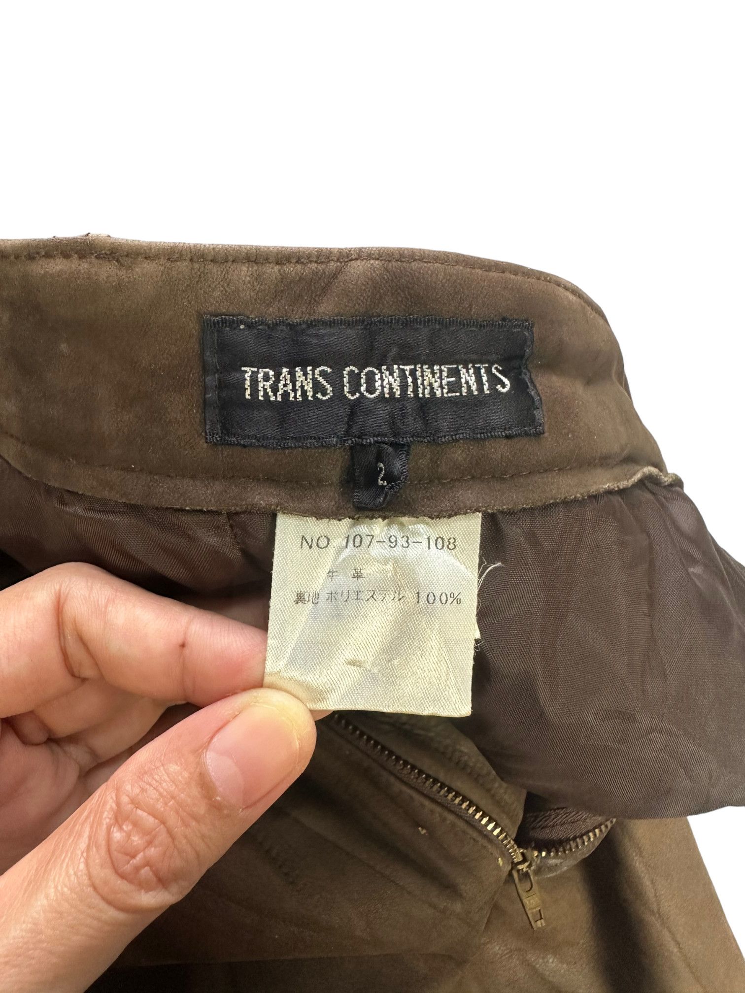 Japanese Brand TRANS CONTINENTS LEATHER PANT #7914-189 Size US 28 / EU 44 - 8 Thumbnail