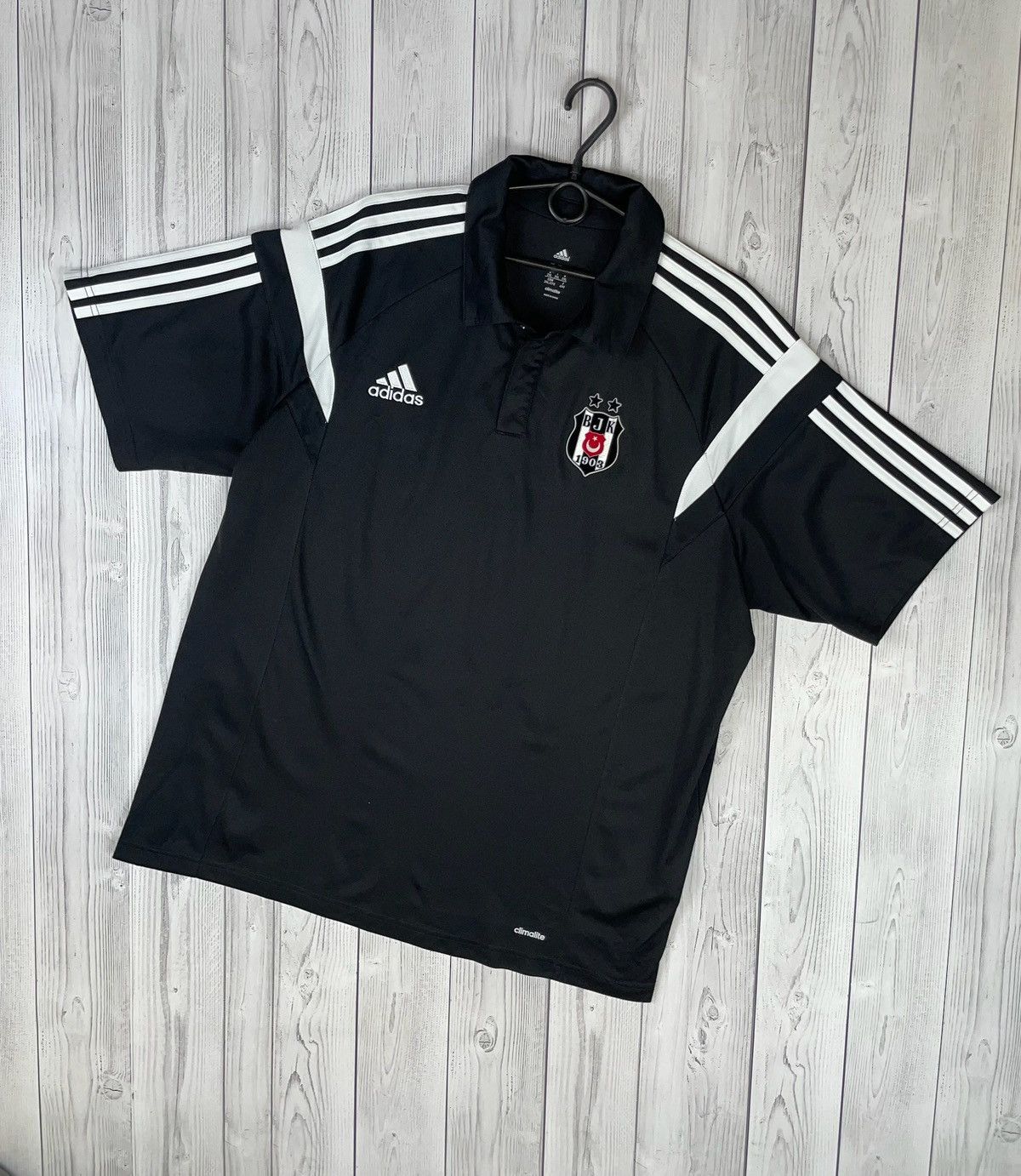 Adidas Vintage adidas polo Soccer Besiktas size XXL Size US XXL / EU 58 / 5 - 1 Thumbnail