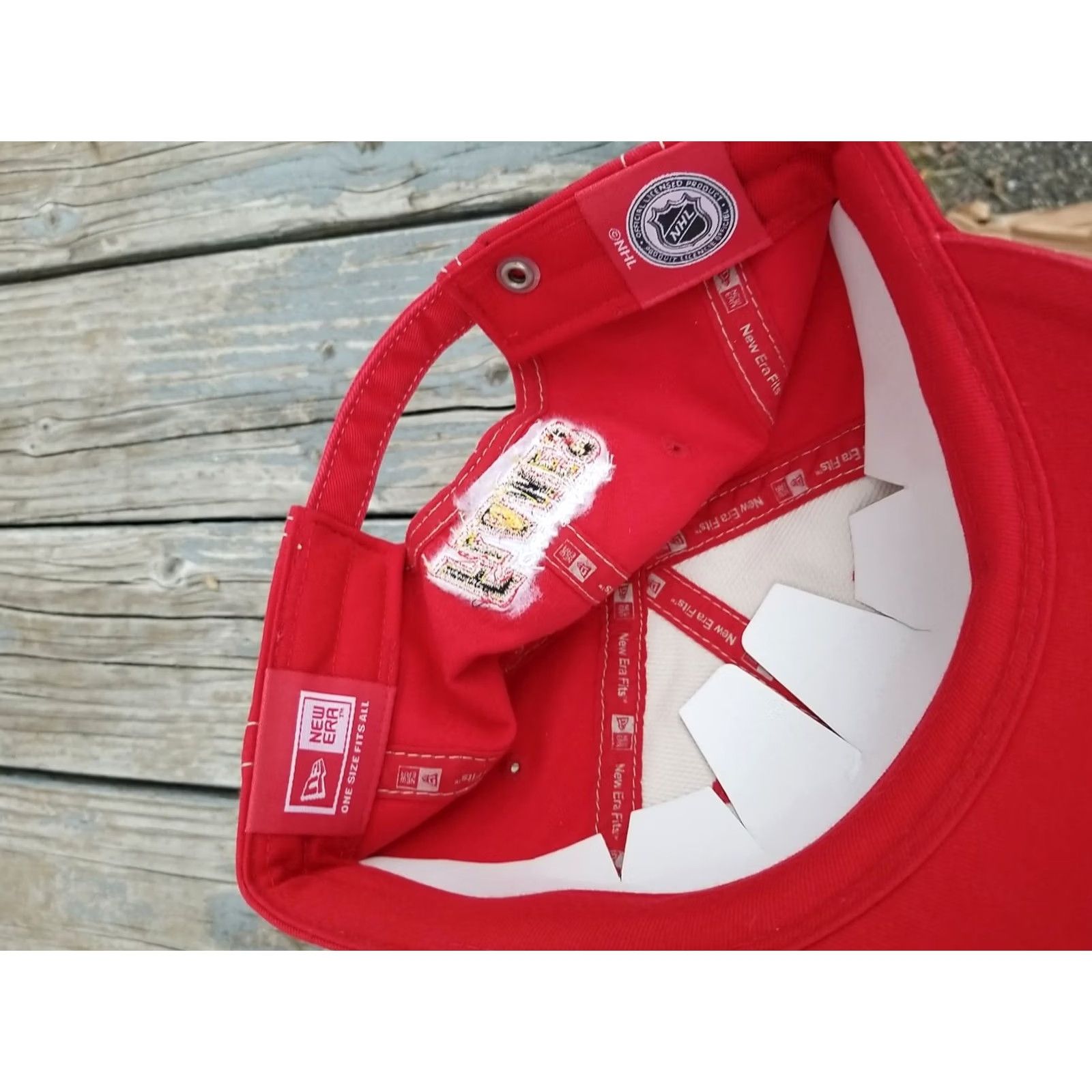 Titleist New Era Calgary Flames Hat Cap Strapback Red Men Adjustable 100% Cotton Sports Ice Hockey Cap Strapback Red Size ONE SIZE - 5 Thumbnail