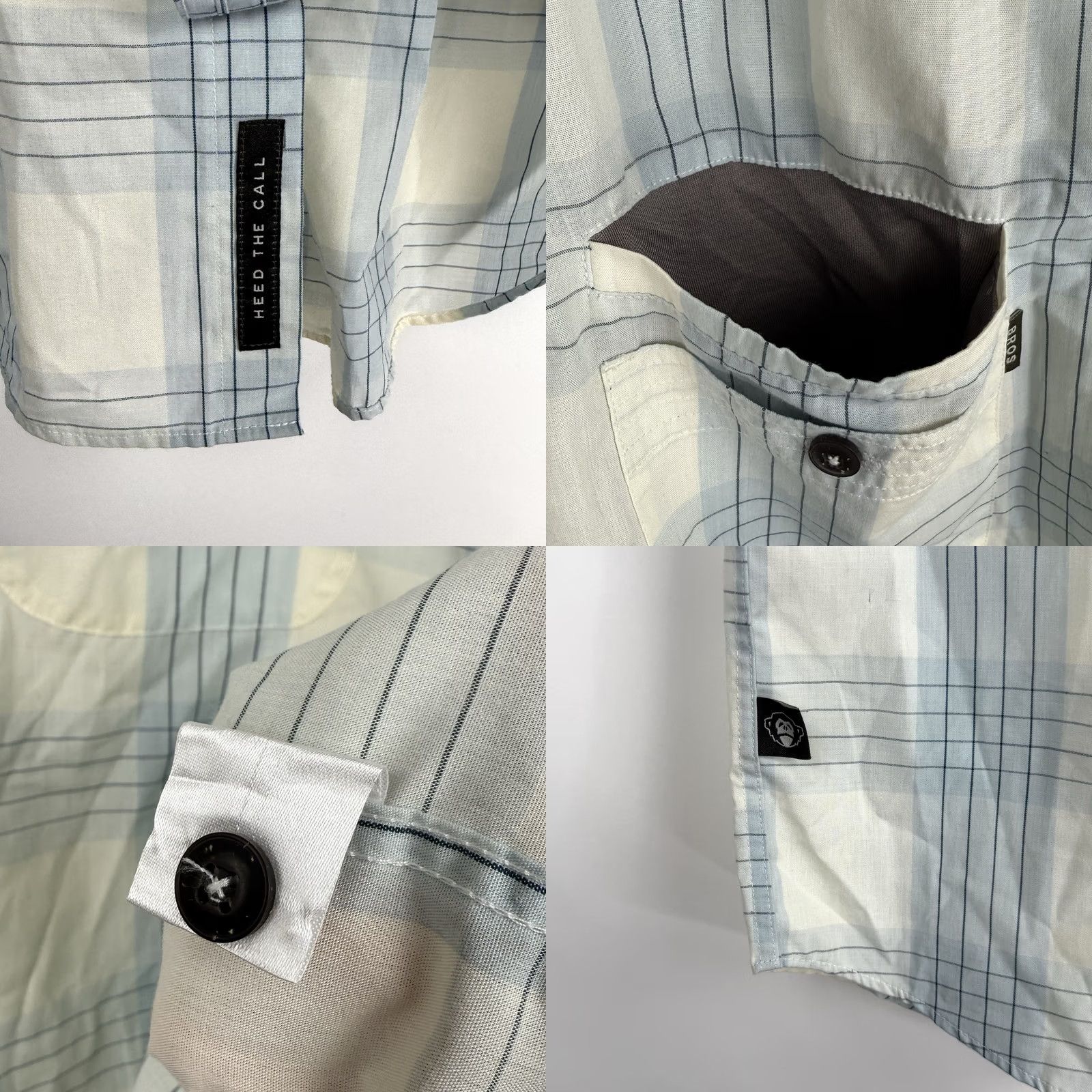 Howler Brothers Howler Brothers Shirt Mens M Plaid Button-Up Blue Lightweight Cowboy Tech Size US M / EU 48-50 / 2 - 8 Thumbnail