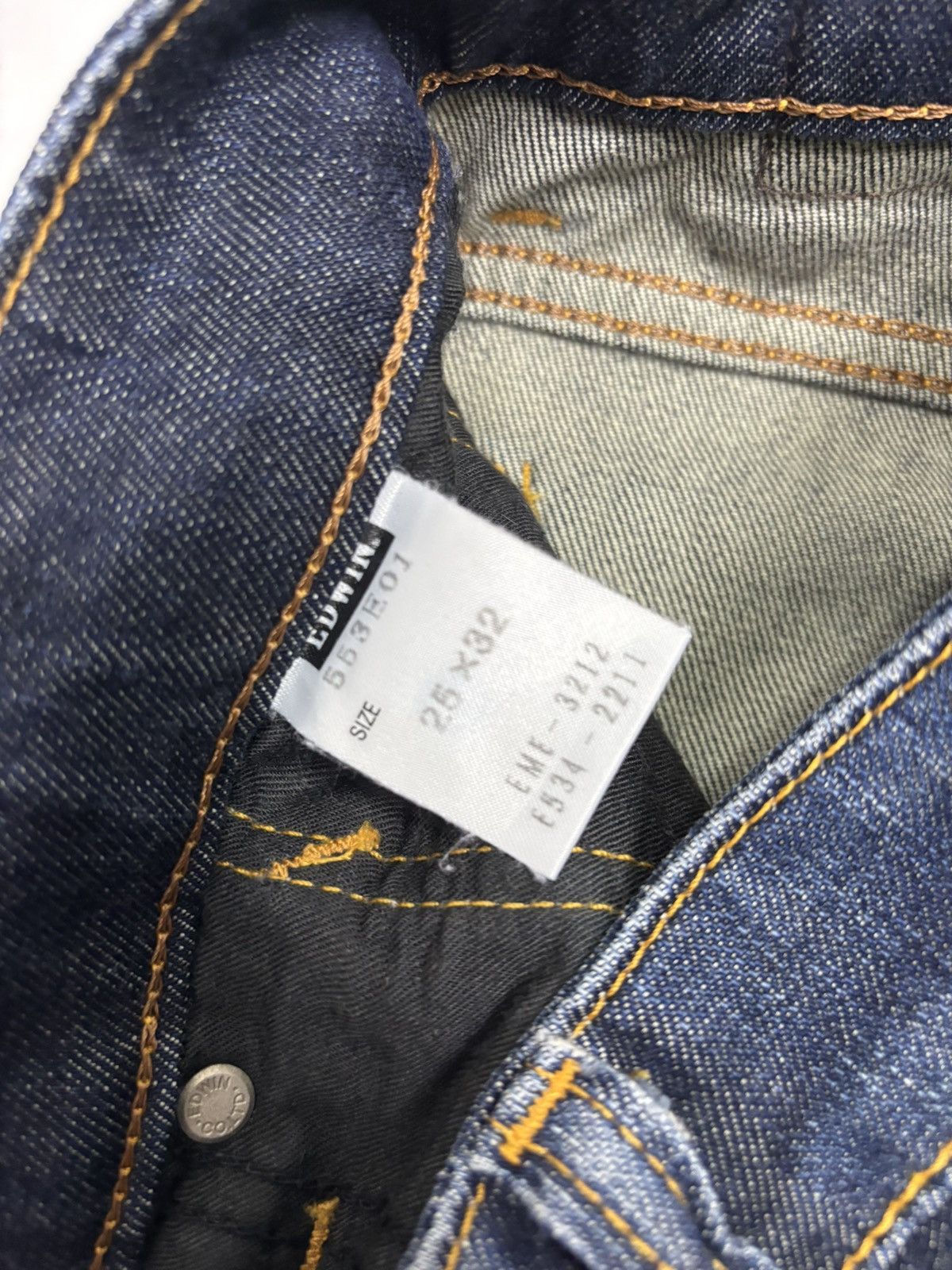 Edwin × If Six Was Nine × Le Grande Bleu (L.G.B.) 🔥EDWIN 503Zero Slim Skinny Blue Denim Jeans Size 27" / US 4 / IT 40 - 11 Thumbnail