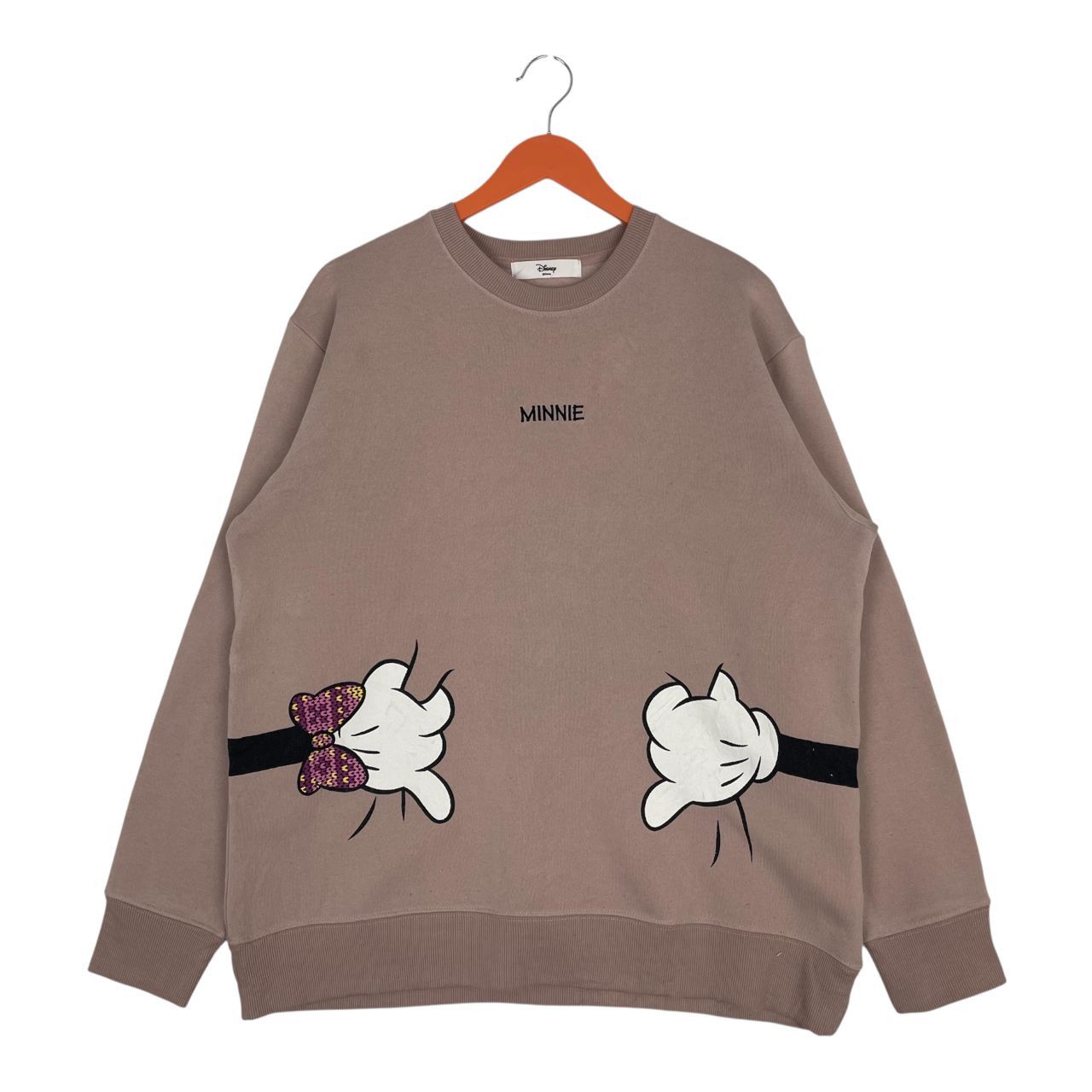 Mickey Mouse Authentic Japan! Minnie Mouse Miror Printing Sweatshirt Size L / US 10 / IT 46 - 1 Thumbnail