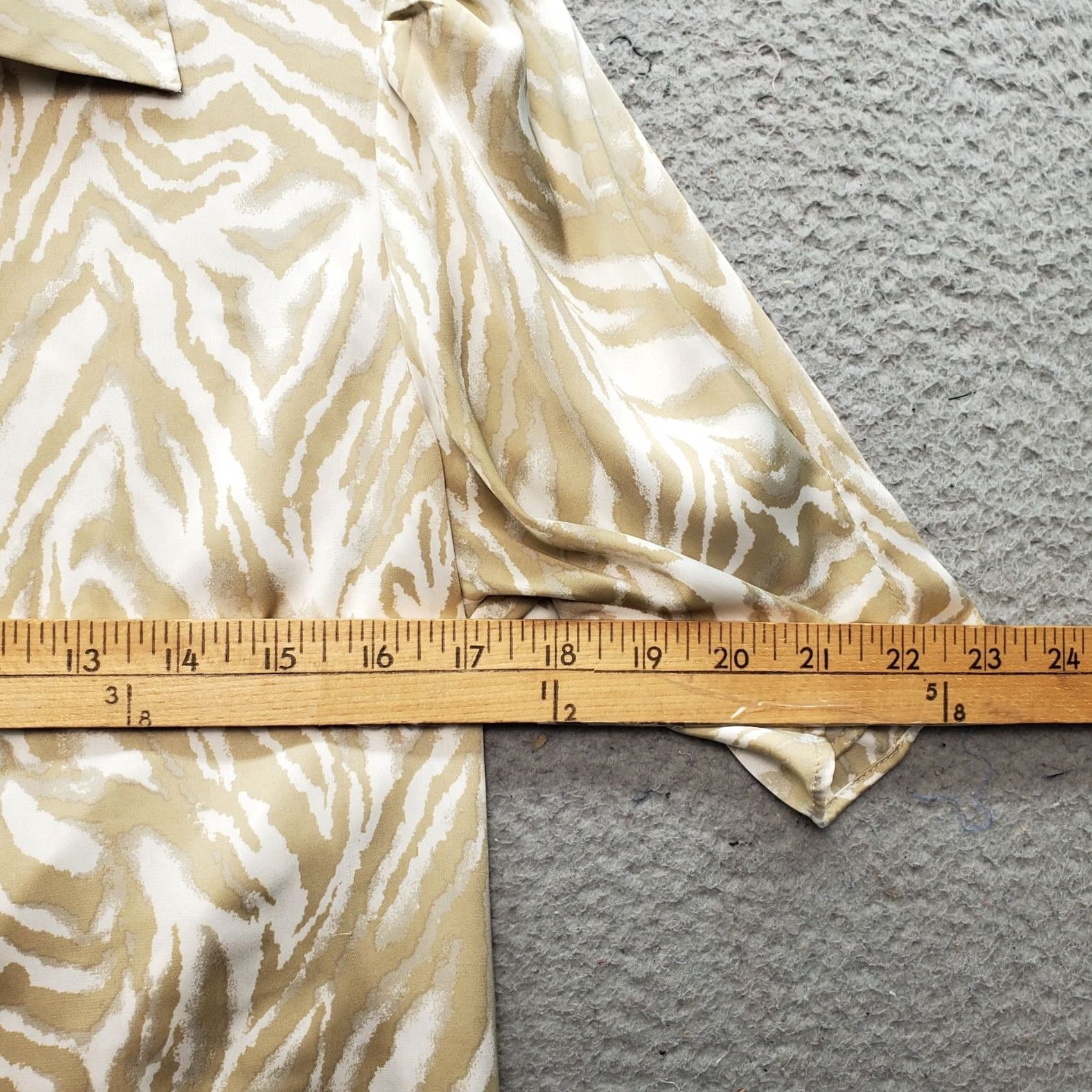 Vintage Violet+Claire Button-Up Top Women's M Multi Zebra Print Collared Slit High Low Shirt Mens? Womens Size M / US 6-8 / IT 42-44 - 5 Thumbnail
