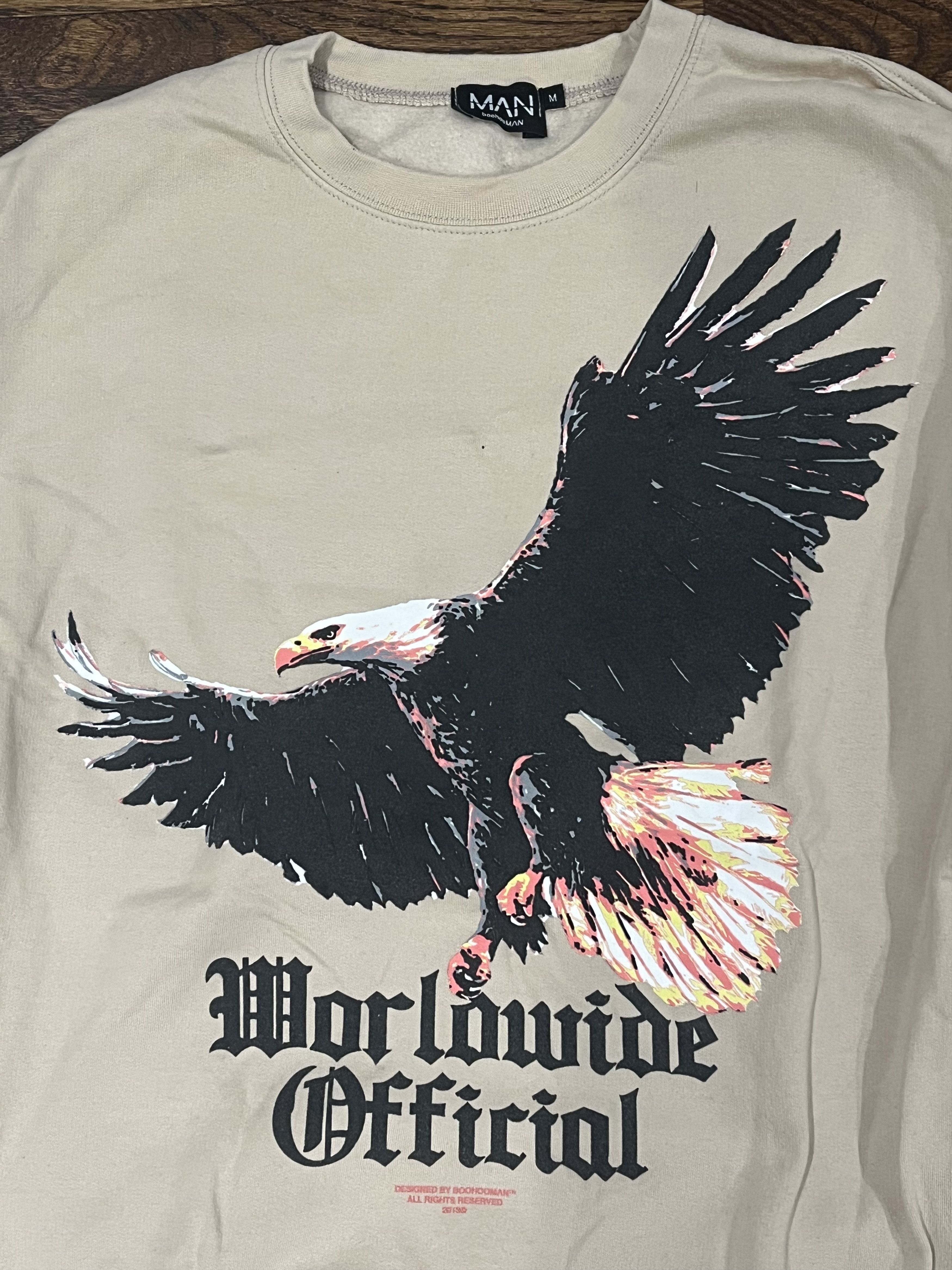 Boohoo × Vintage Wordlwide Official Eagle Sweatshirt (minor flaw) Size US M / EU 48-50 / 2 - 2 Thumbnail
