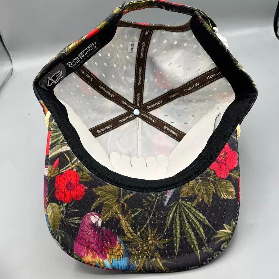 Grassroots California Greg Lutzka Hat Men S-M Hawaiian Skate Grassroots Snap Back Size ONE SIZE - 5 Thumbnail