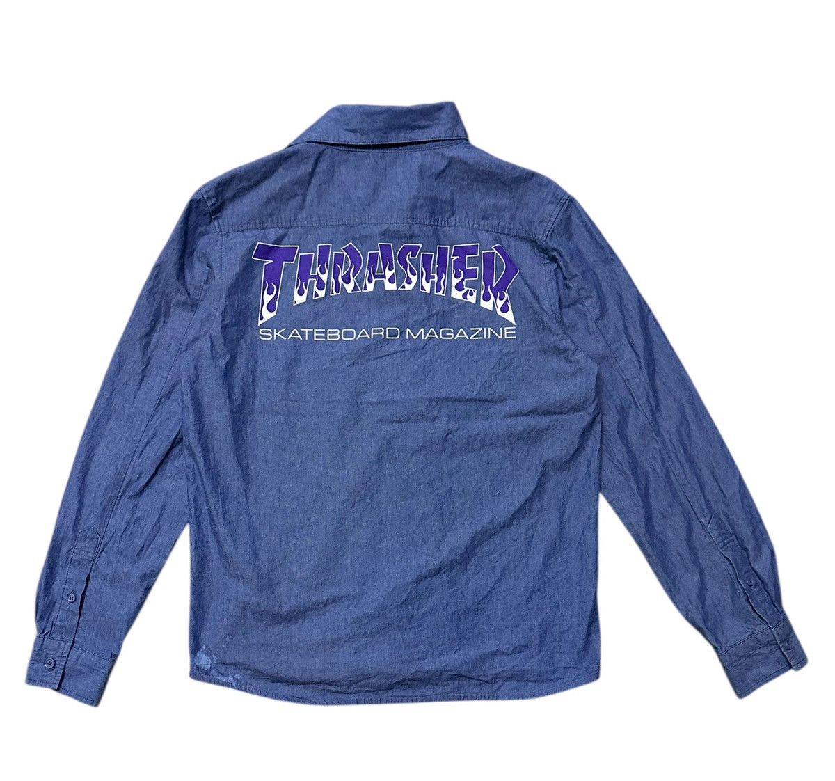 Thrasher Thrasher denim shirts backhit Size US M / EU 48-50 / 2 - 2 Thumbnail