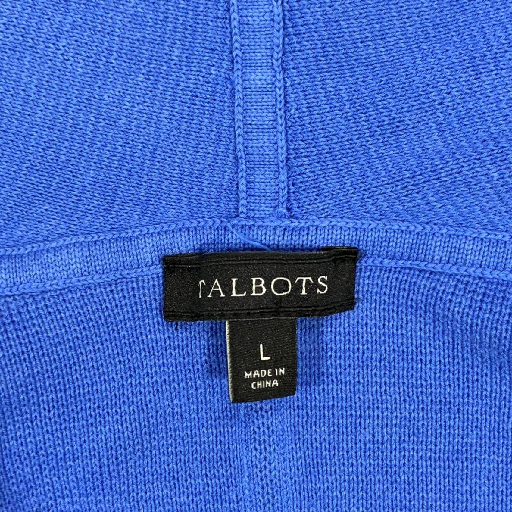Talbots Talbots Womens Blue Open Front Cardigan Sweater Duster Long Sleeve L Size L / US 10 / IT 46 - 5 Thumbnail