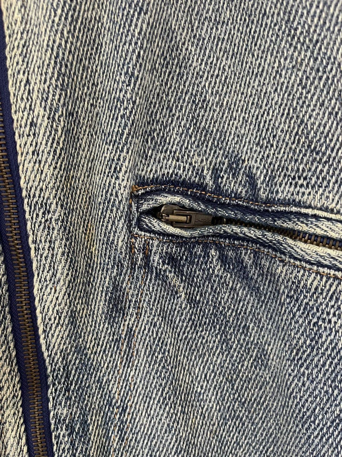 Giorgio Armani Vintage Armani Jeans Denim Bomber Jacket Size US M / EU 48-50 / 2 - 19 Thumbnail
