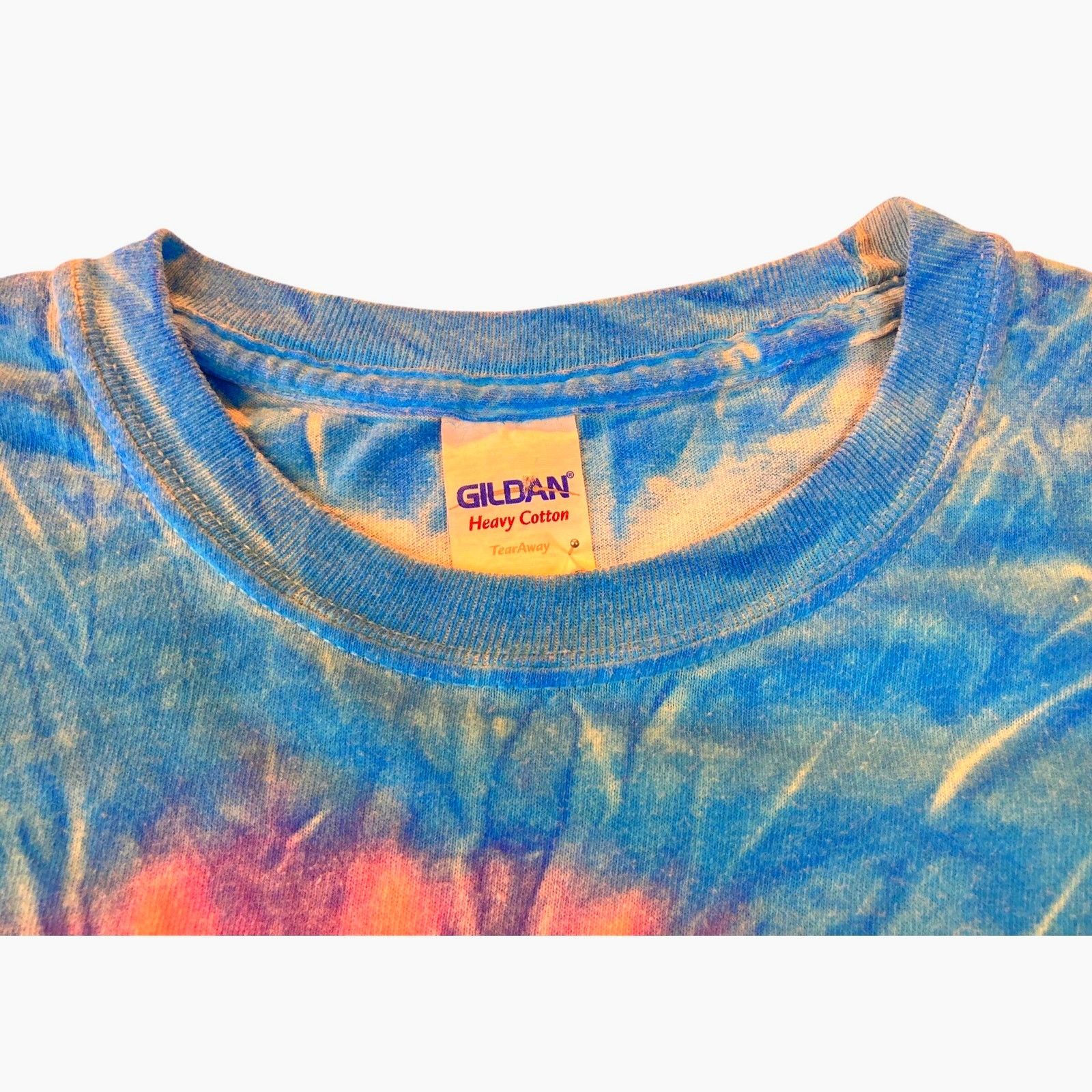Gildan Myrtle Beach SC Tie Dye Long Sleeve T-Shirt Anchor Blue Pink Size M / US 6-8 / IT 42-44 - 4 Thumbnail
