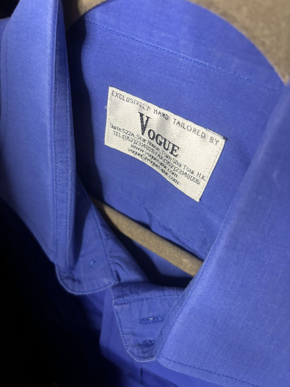 Vogue Vogue Men’s Blue Shirt Size US M / EU 48-50 / 2 - 2 Thumbnail