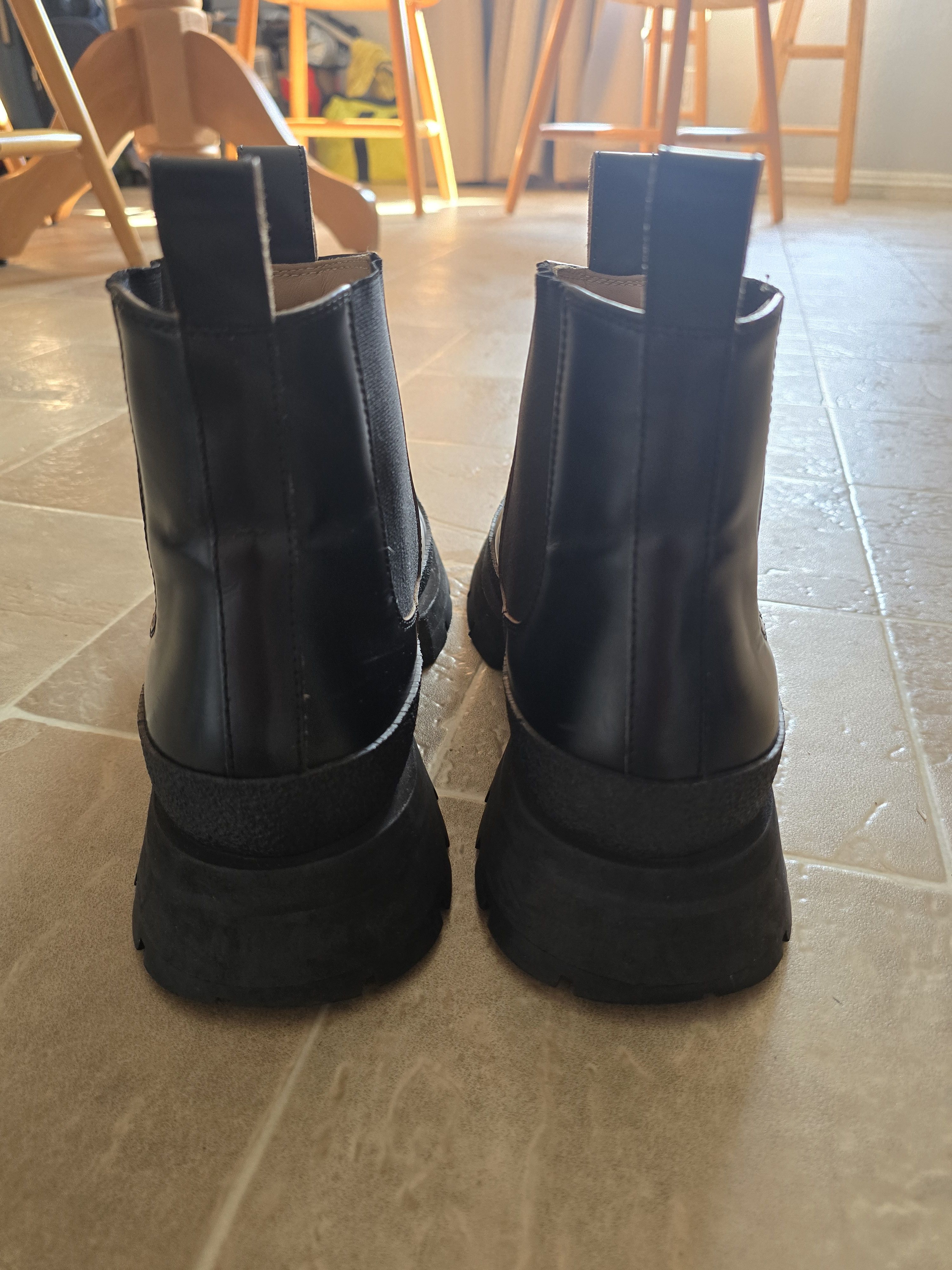 Jil Sander Jil Sander Black Leather Chunky Chelsea Boots Size US 10 / EU 43 - 6 Thumbnail