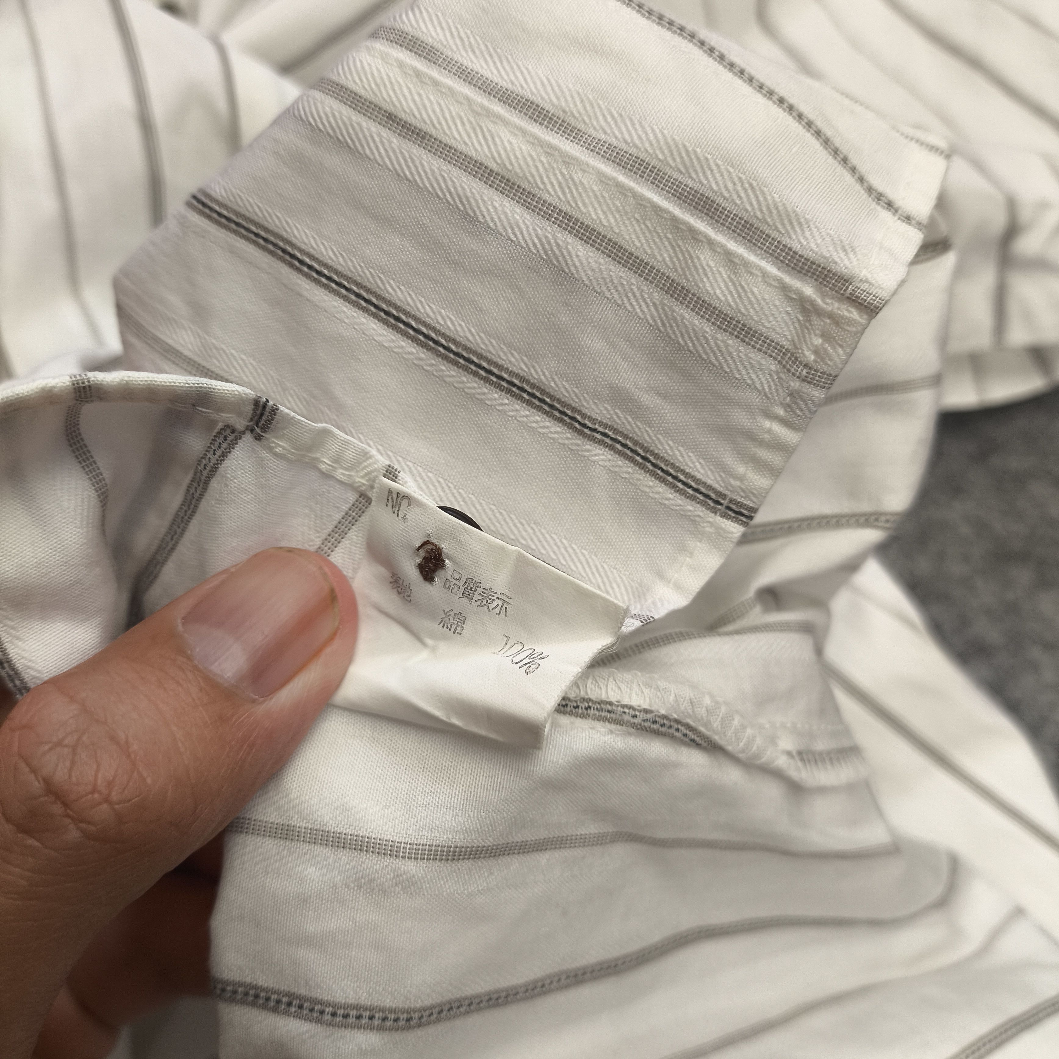 Yohji Yamamoto 90s japanese brand striped shirt Size US L / EU 52-54 / 3 - 4 Thumbnail