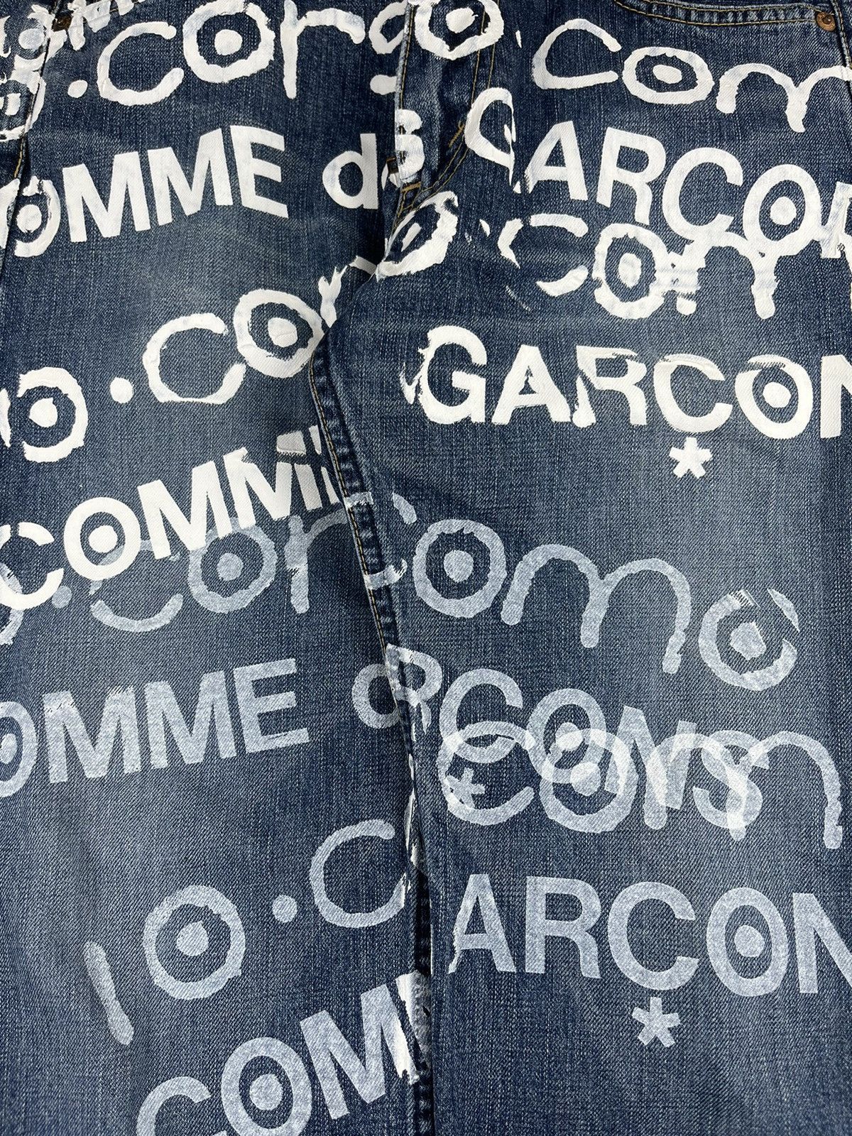 Junya Watanabe SS07 Junya Watanabe Ten Corso Como Painted Graffiti Jeams Size US 28 / EU 44 - 5 Thumbnail