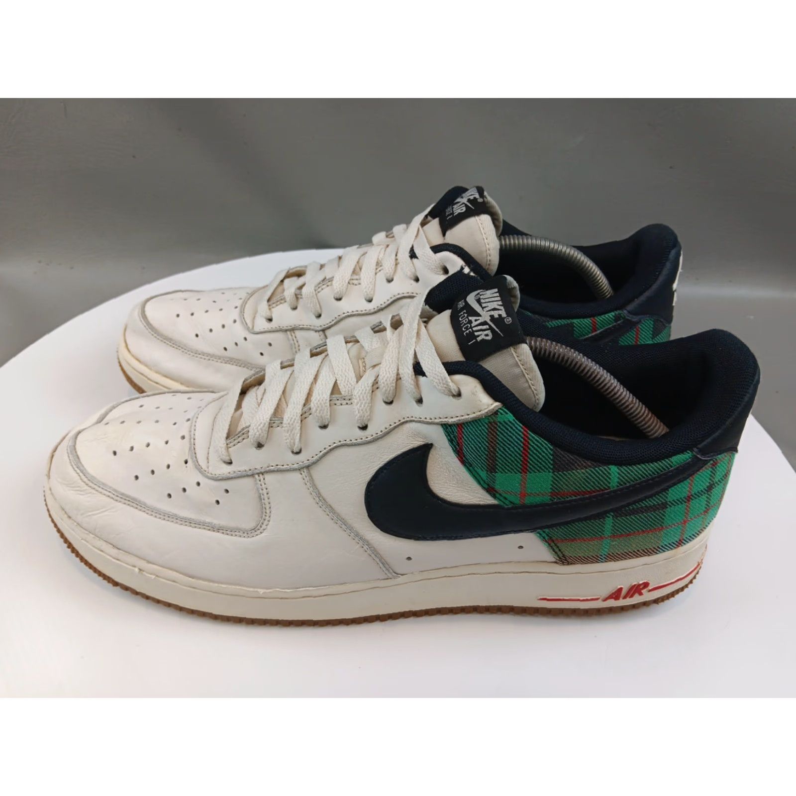 Nike Nike Air Force 1 Low ‘07 DV0791-100 Plaid Pale Ivory Stadium Green Mens Size 15 Leather Shoes Size ONE SIZE - 5 Thumbnail