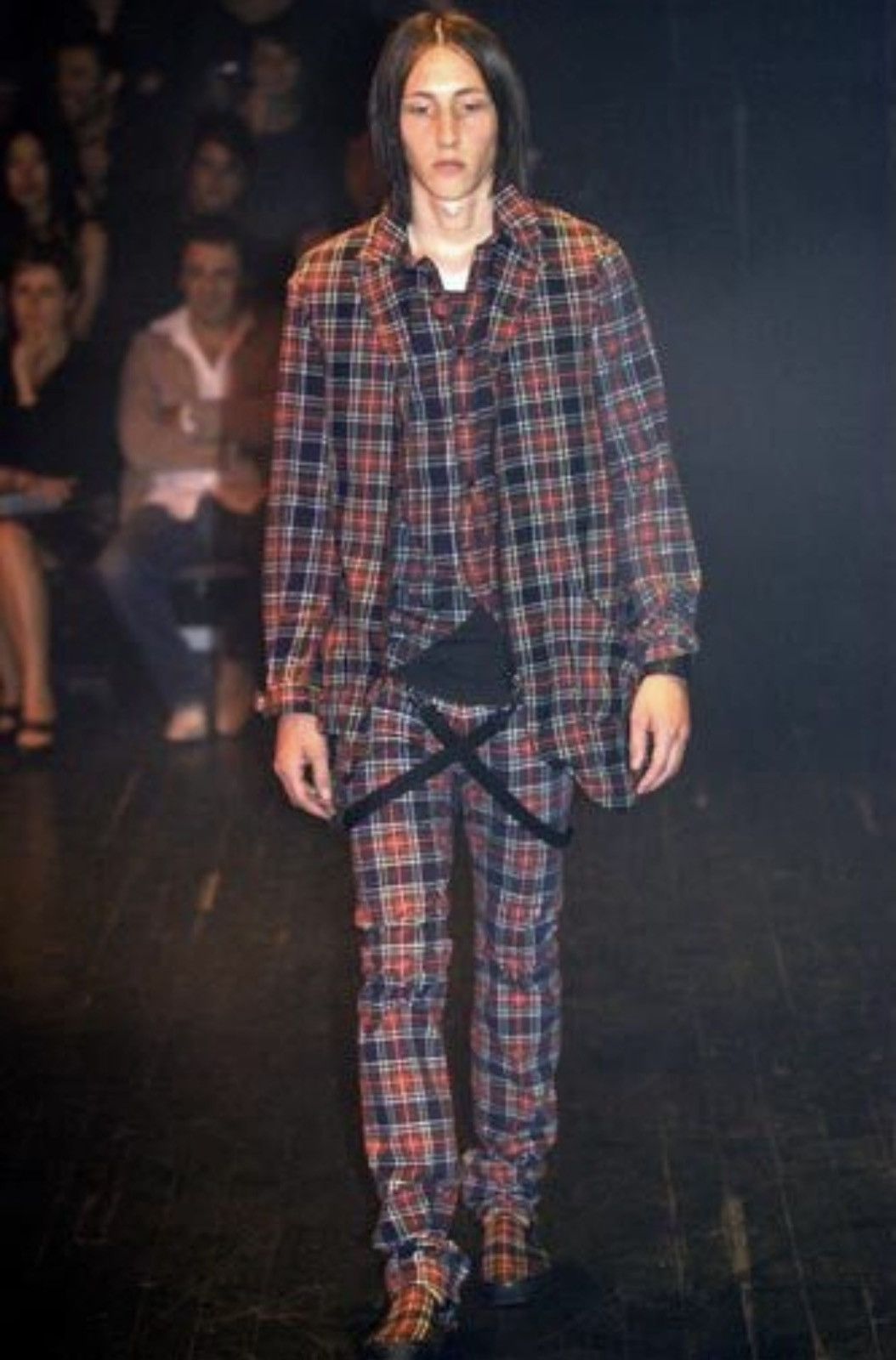 Number (N)ine × Undercover Number (N)ine SS05 "Nightcrawler" Wire-Lined Plaid Shirt. Size US L / EU 52-54 / 3 - 2 Thumbnail