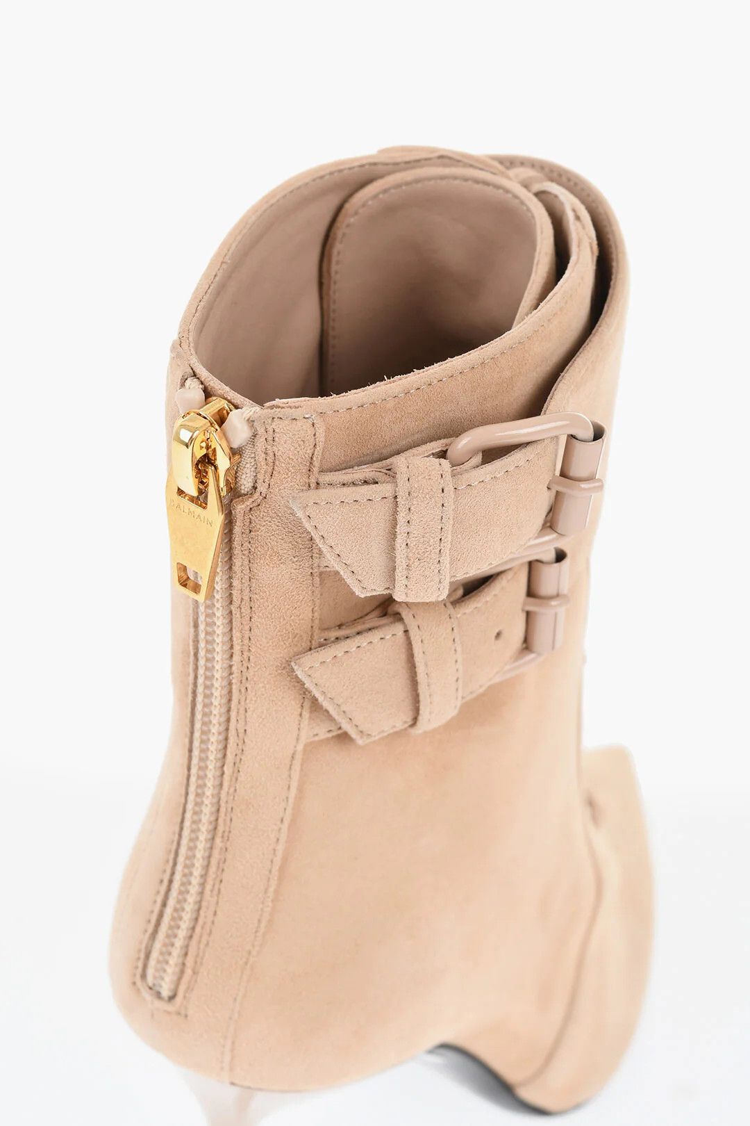 Balmain og1mm0326 Suede Ankle Boots in Pink Size US 5 / IT 35 - 4 Thumbnail