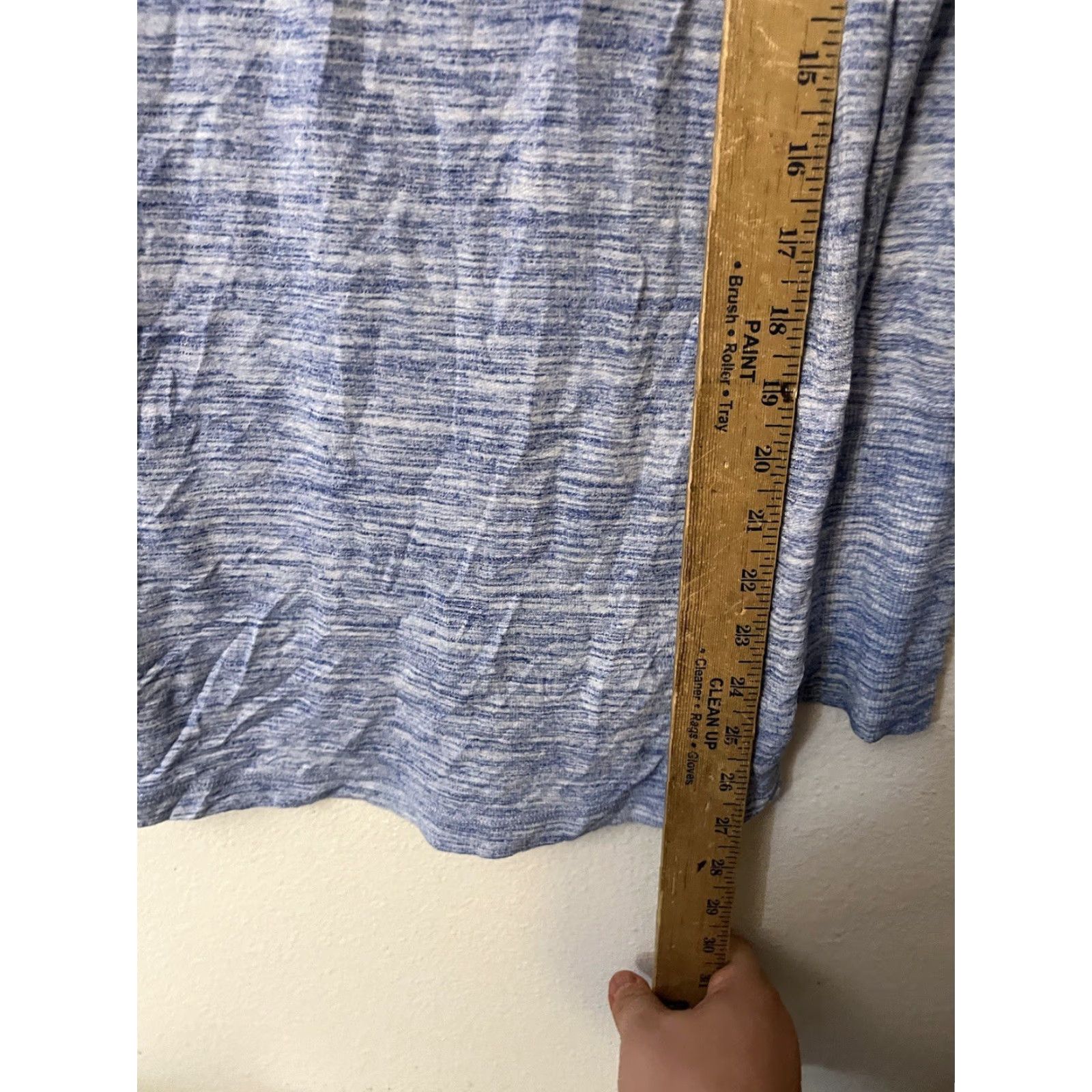 Champion Champion Shirt WomenLong Sleeve Scoop Neck Casual Knit Variegated Blue Size S Size S / US 4 / IT 40 - 4 Thumbnail