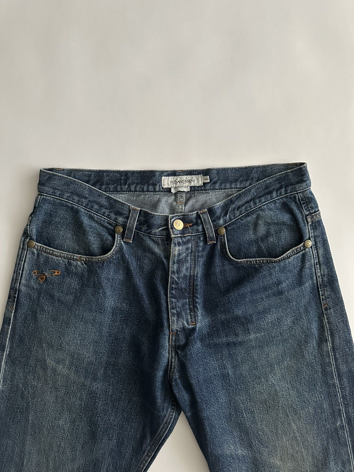 Yves Saint Laurent YSL by Stefano Pilati Denim Jeans Size US 32 / EU 48 - 6 Thumbnail