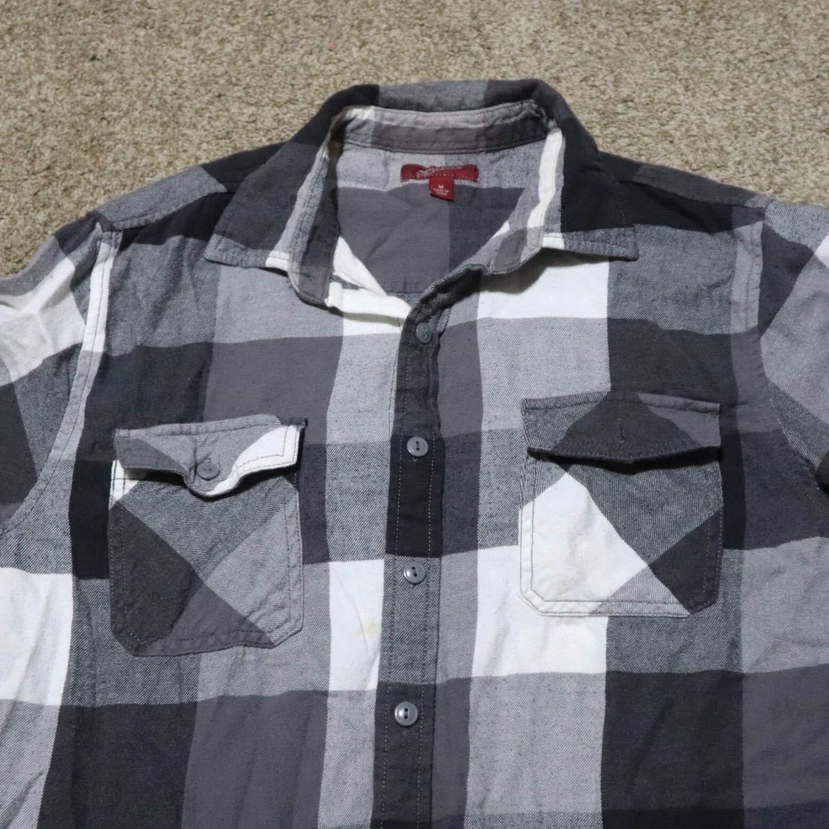 Vintage Nike Shirt Arizona Gray Plaid Long Sleeve Button-Down Casual M Mens Regular Cotton Flannel Shirt Size US M / EU 48-50 / 2 - 2 Thumbnail